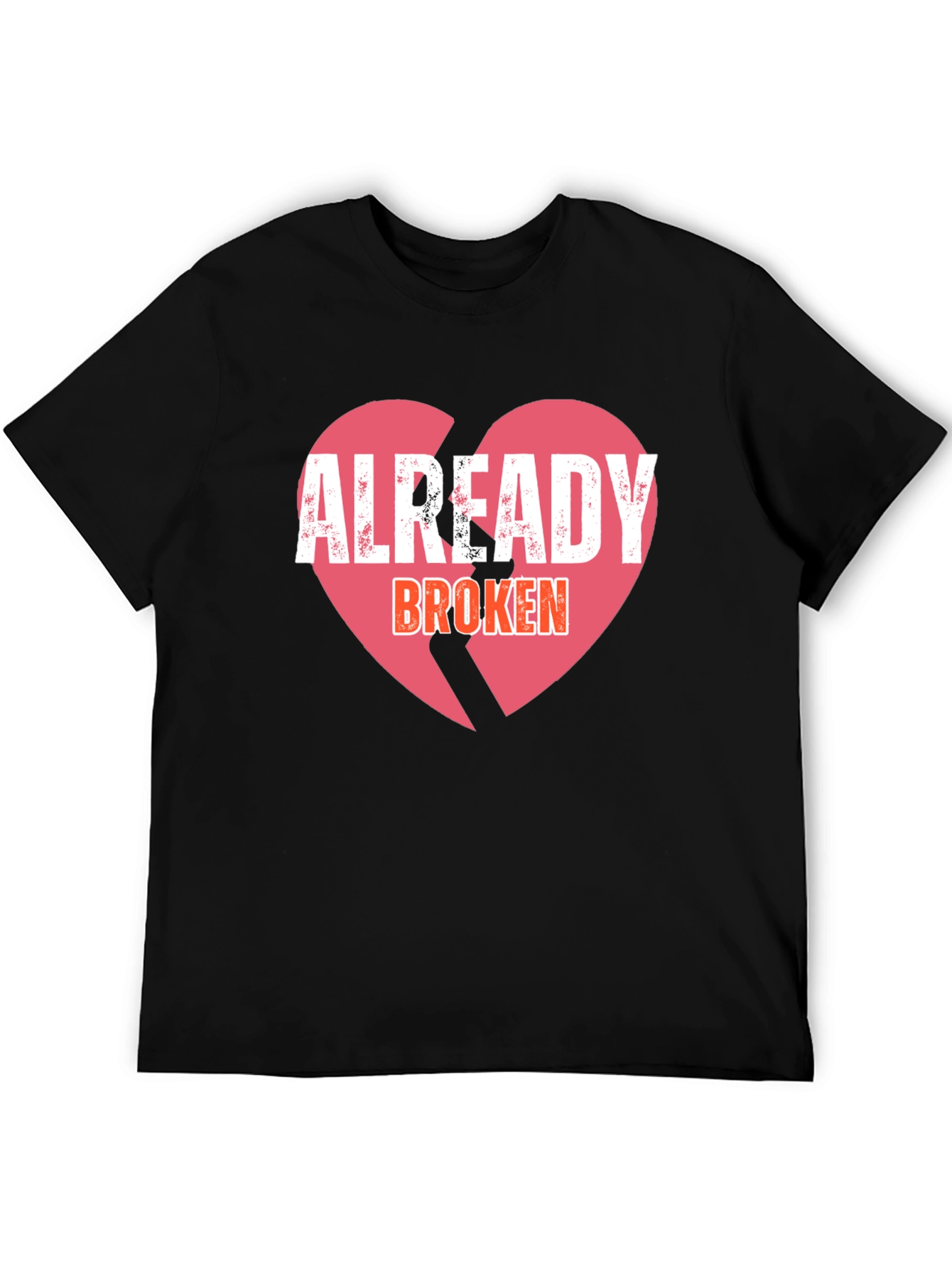 Already Broken Heart Graphic Tee - Black