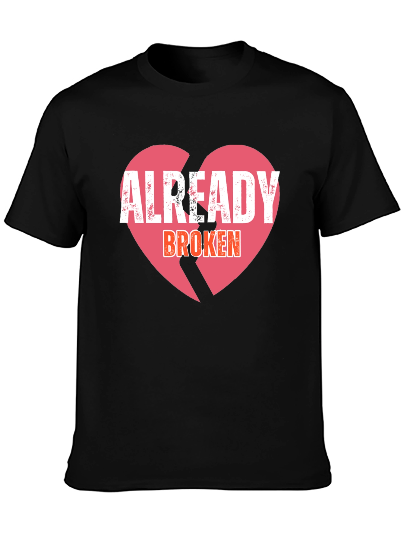 Already Broken Heart Graphic Tee - Black