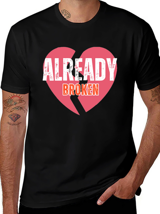 Already Broken Heart Graphic Tee - Black