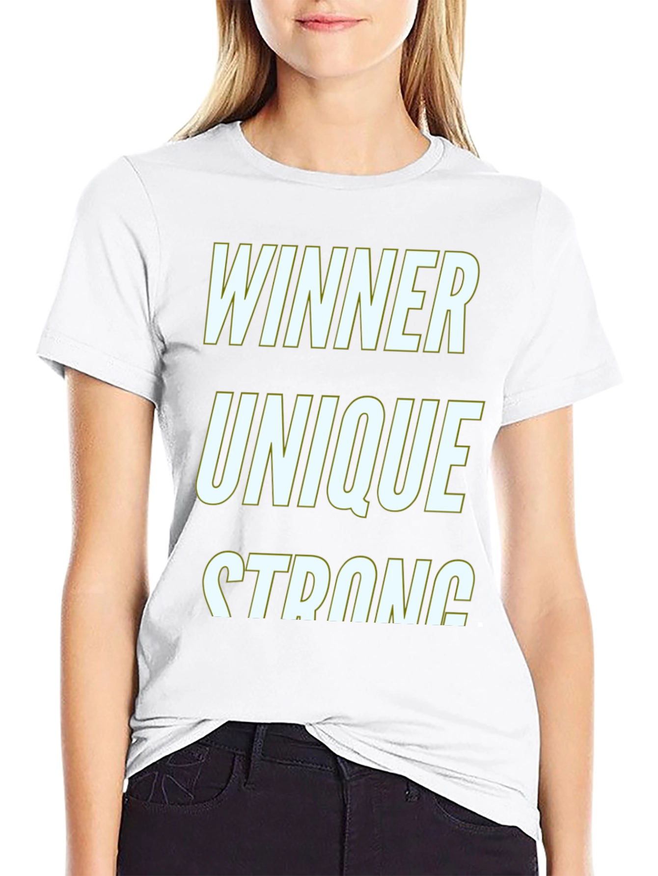 Winner Unique Strong Graphic T-Shirt