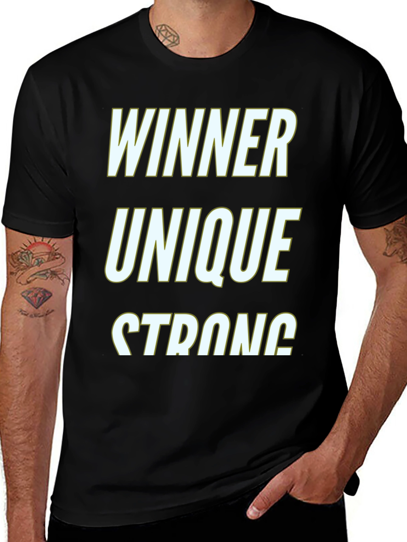 Winner Unique Strong Graphic T-Shirt
