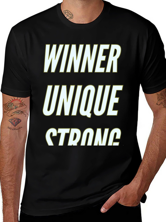 Winner Unique Strong Graphic T-Shirt