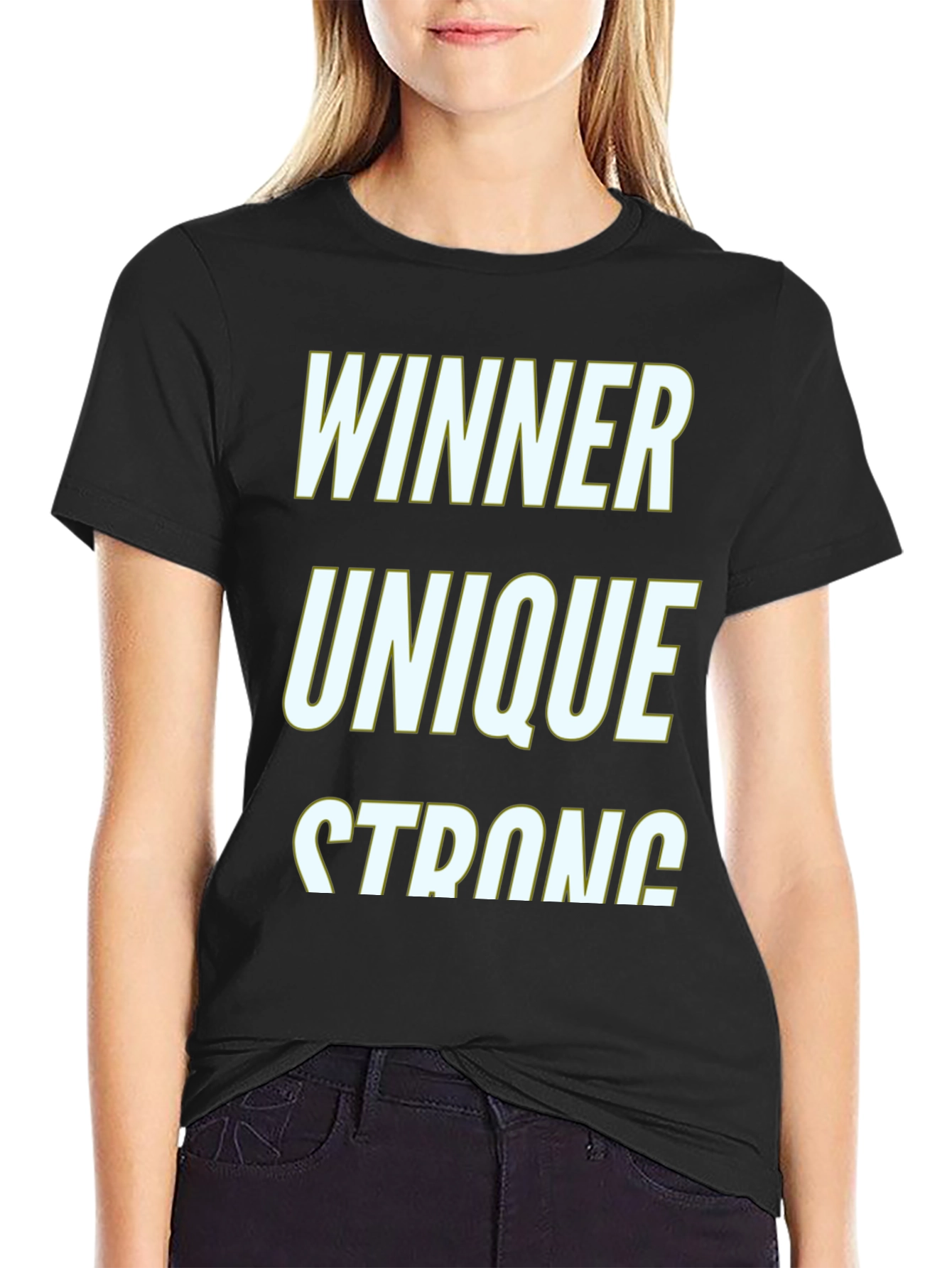 Winner Unique Strong Graphic T-Shirt