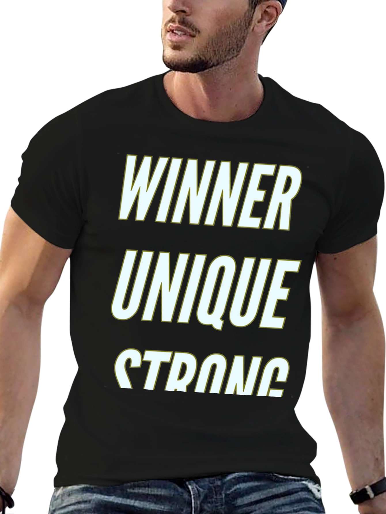 Winner Unique Strong Graphic T-Shirt