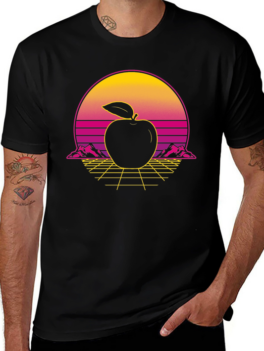 Retro Apple T-Shirt - 80s Style Graphic Tee