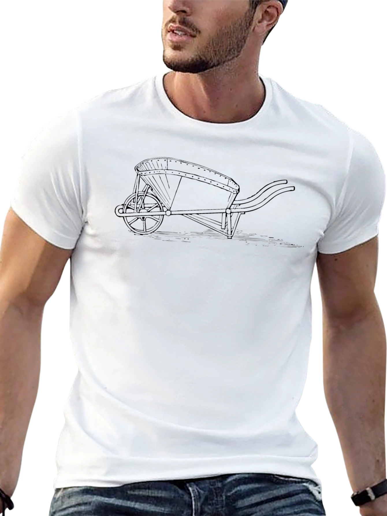 Wheelbarrow Graphic Tee - Black