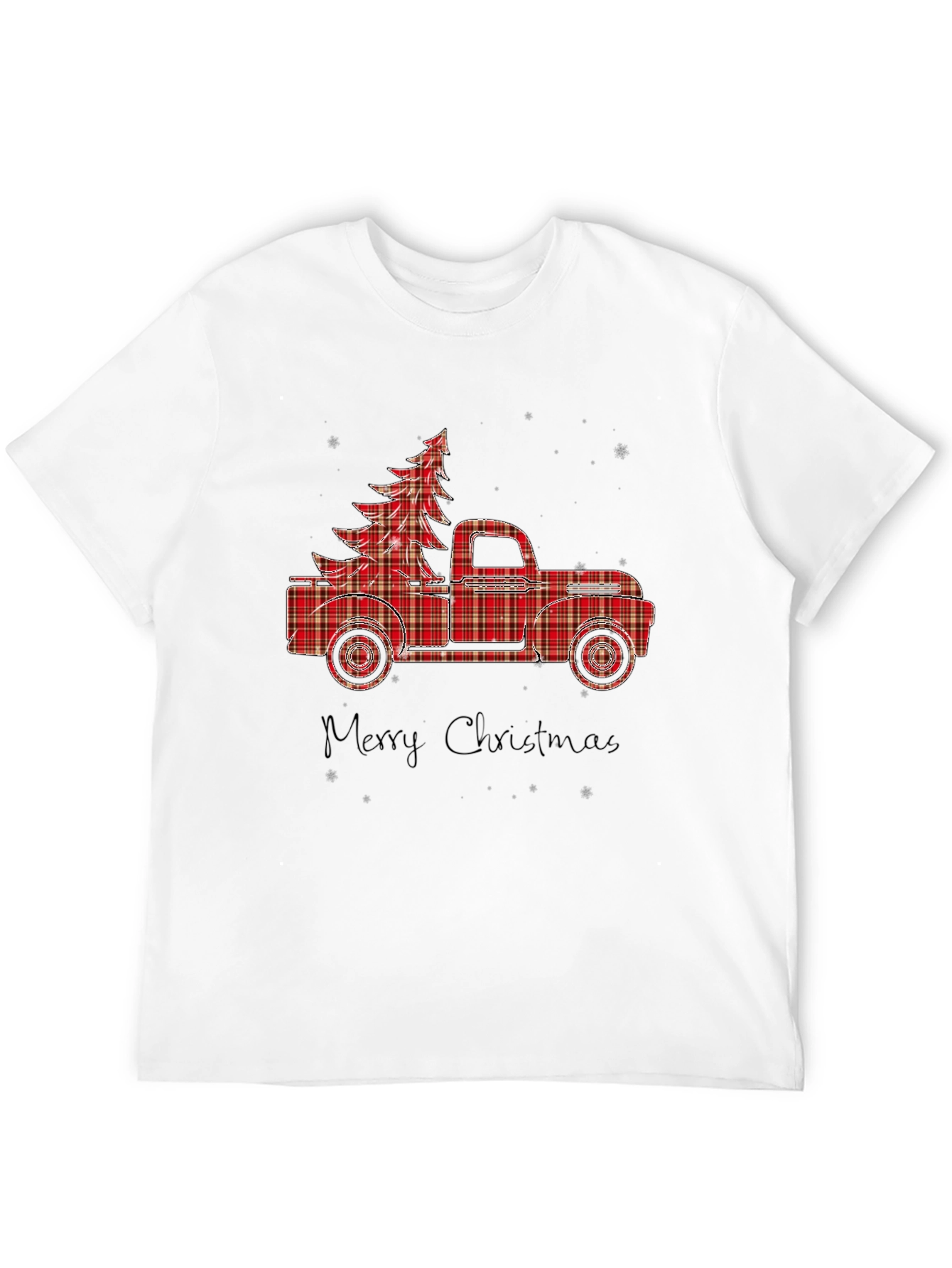 Plaid Truck & Tree Graphic Tee