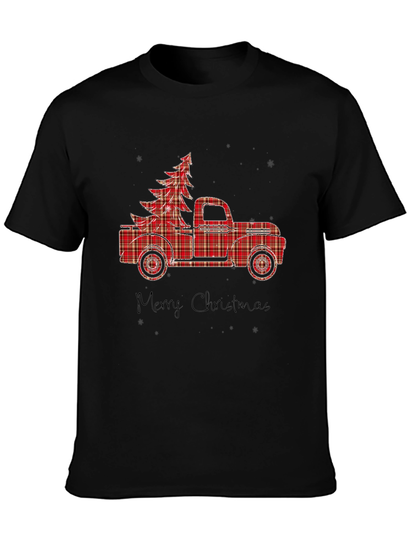 Plaid Truck & Tree Graphic Tee