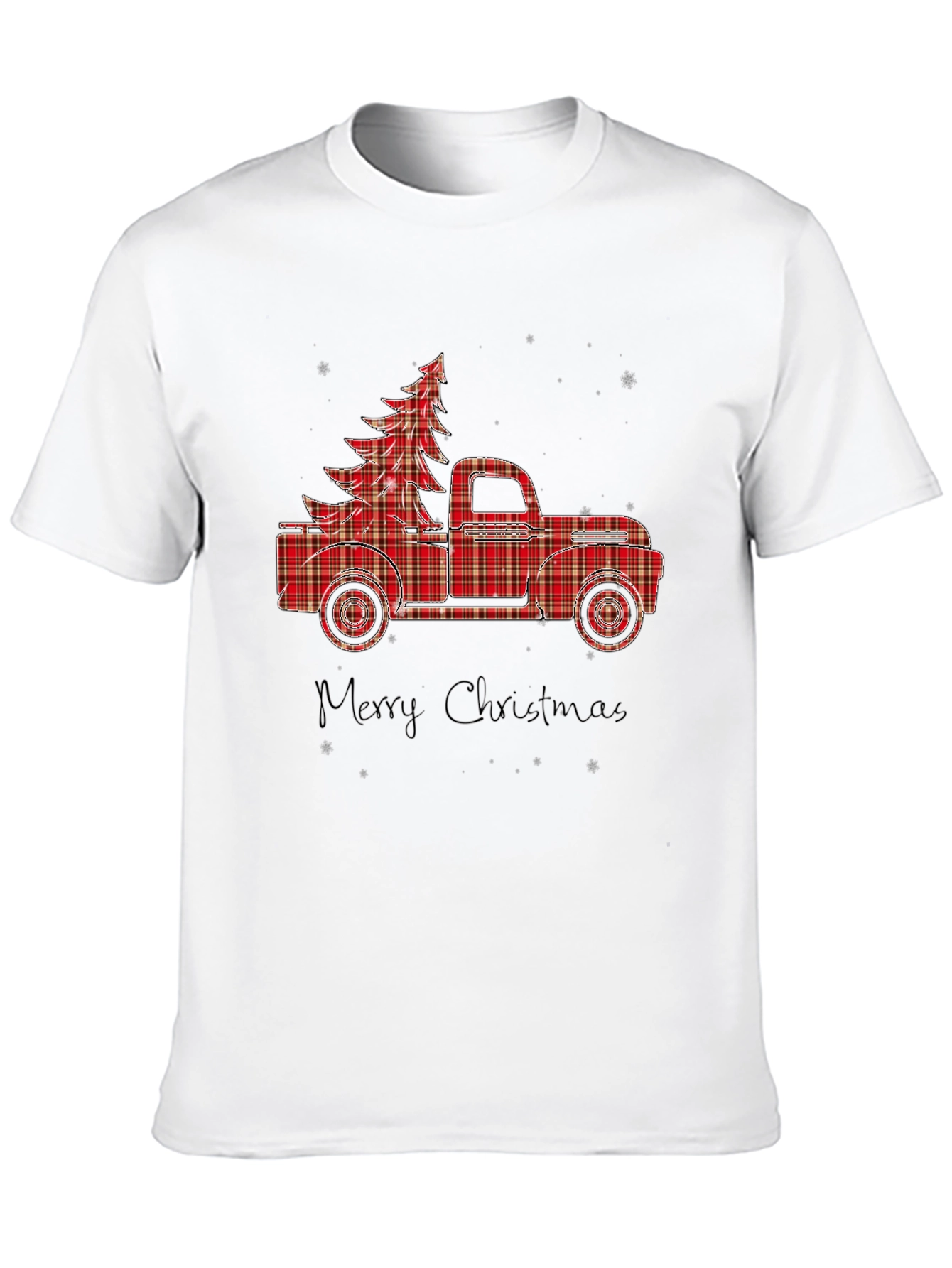 Plaid Truck & Tree Graphic Tee