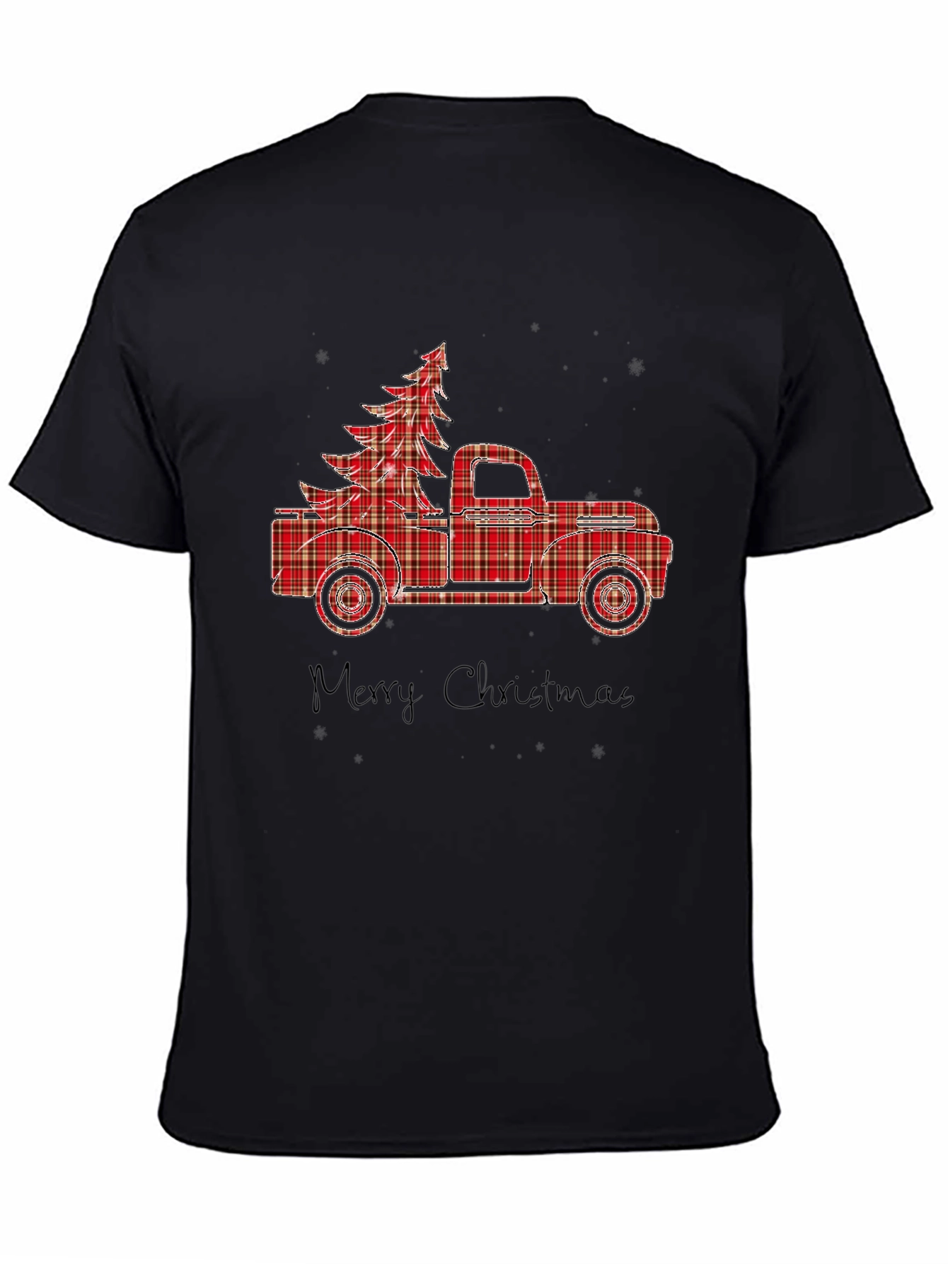 Plaid Truck & Tree Graphic Tee