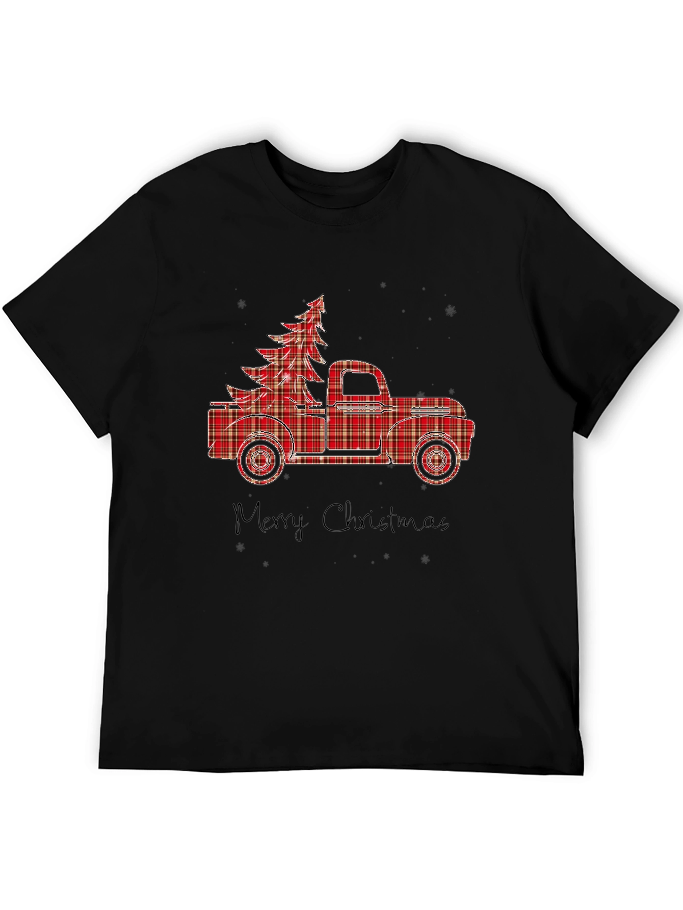 Plaid Truck & Tree Graphic Tee