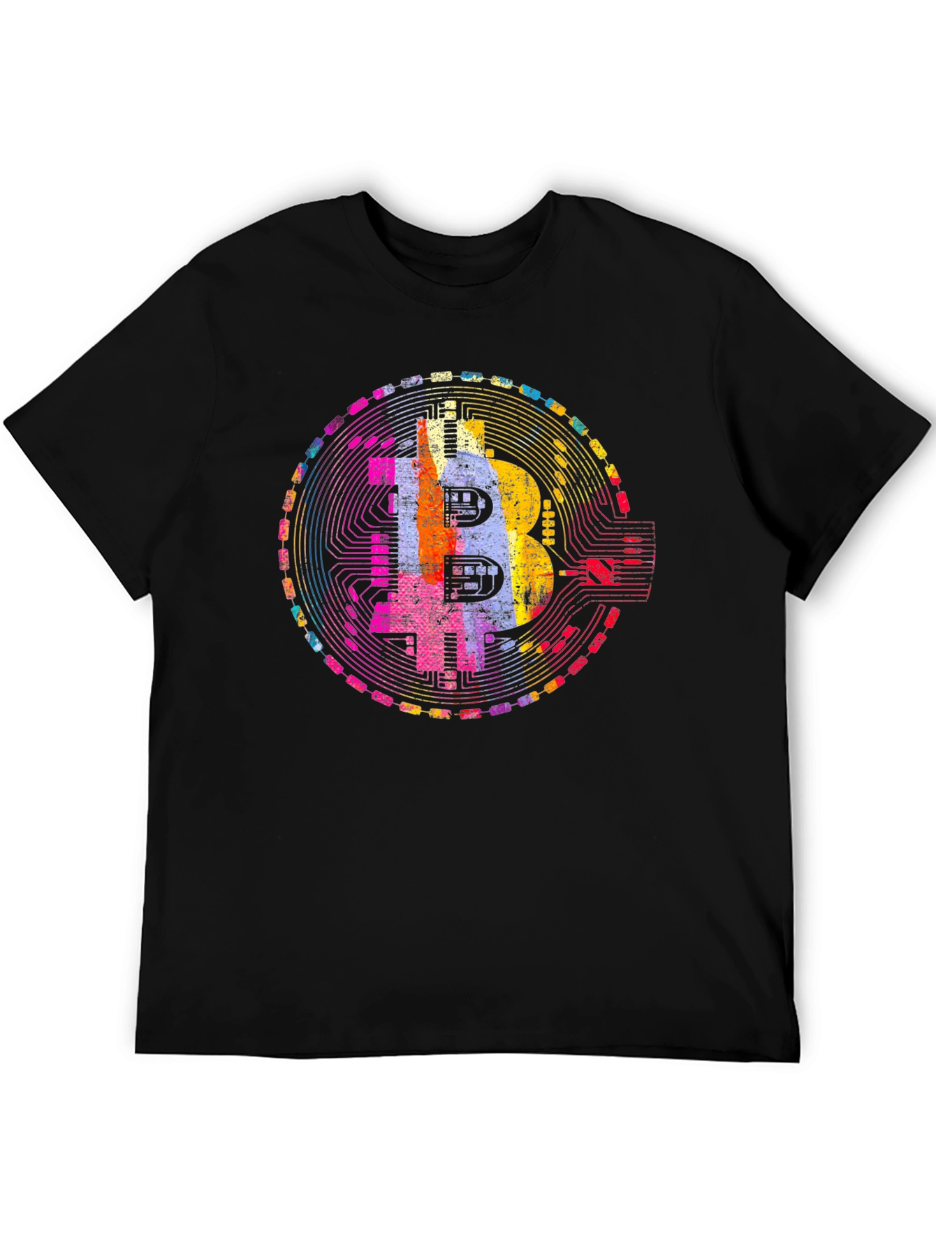 Bitcoin Art Graphic Tee - Crypto Enthusiast T-Shirt