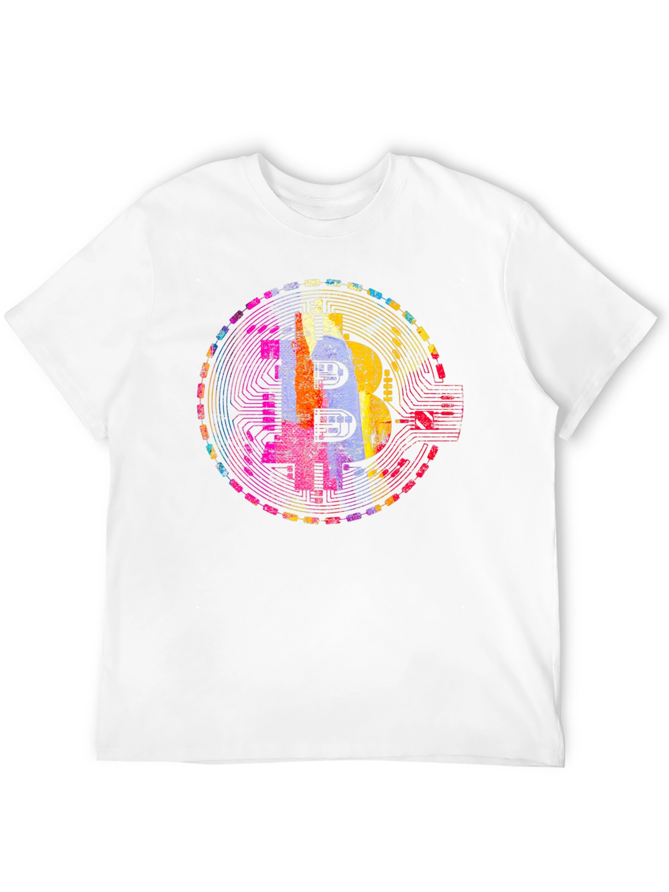 Bitcoin Art Graphic Tee - Crypto Enthusiast T-Shirt