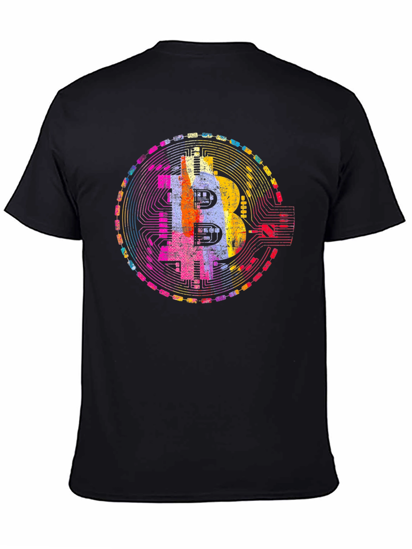 Bitcoin Art Graphic Tee - Crypto Enthusiast T-Shirt
