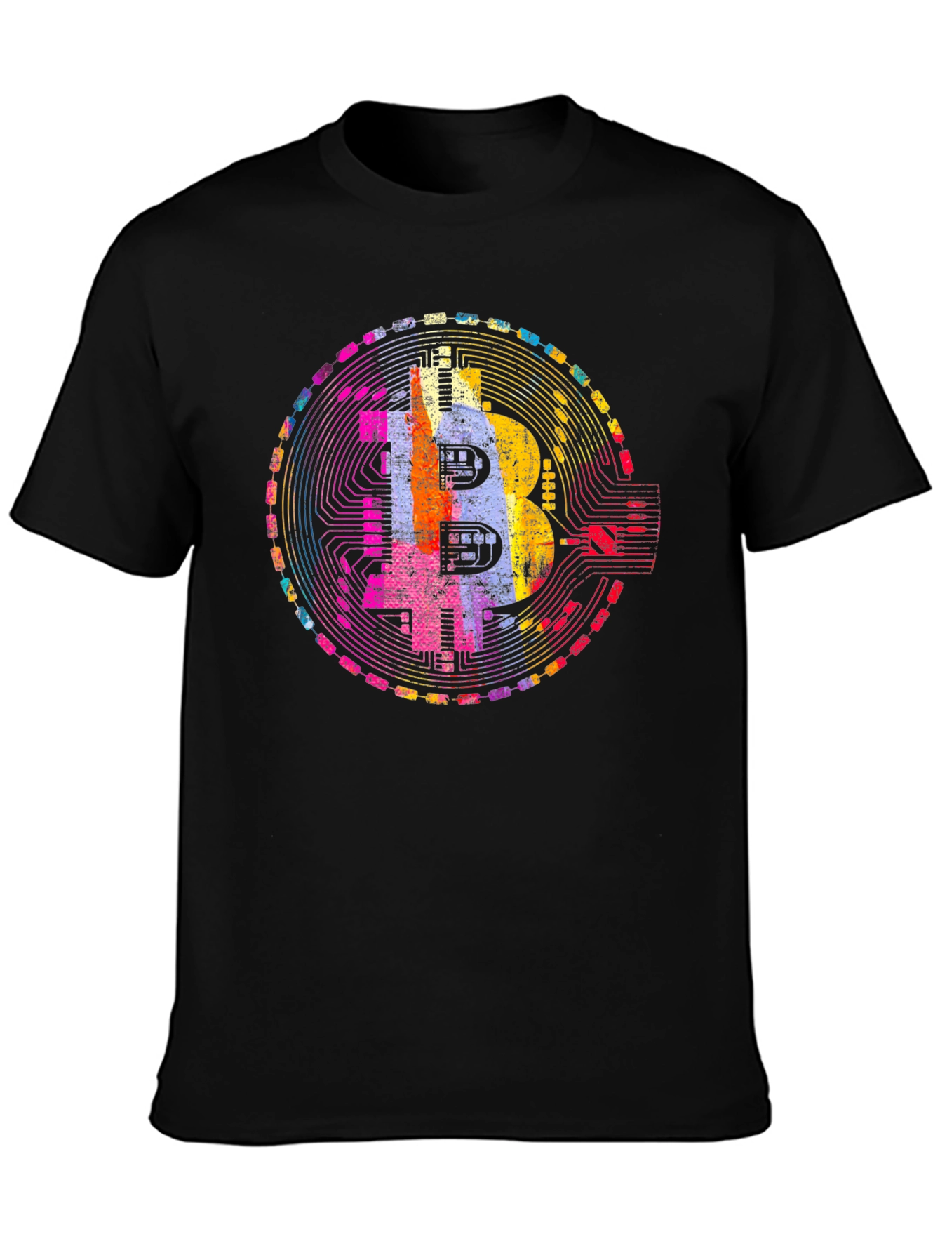 Bitcoin Art Graphic Tee - Crypto Enthusiast T-Shirt