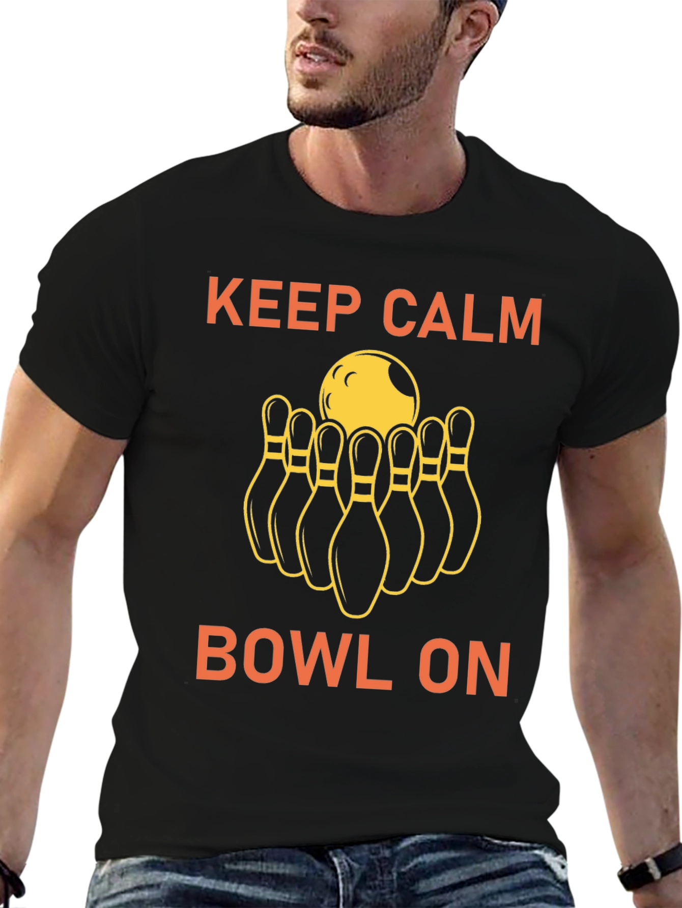 Keep Calm Bowl On Graphic Tee