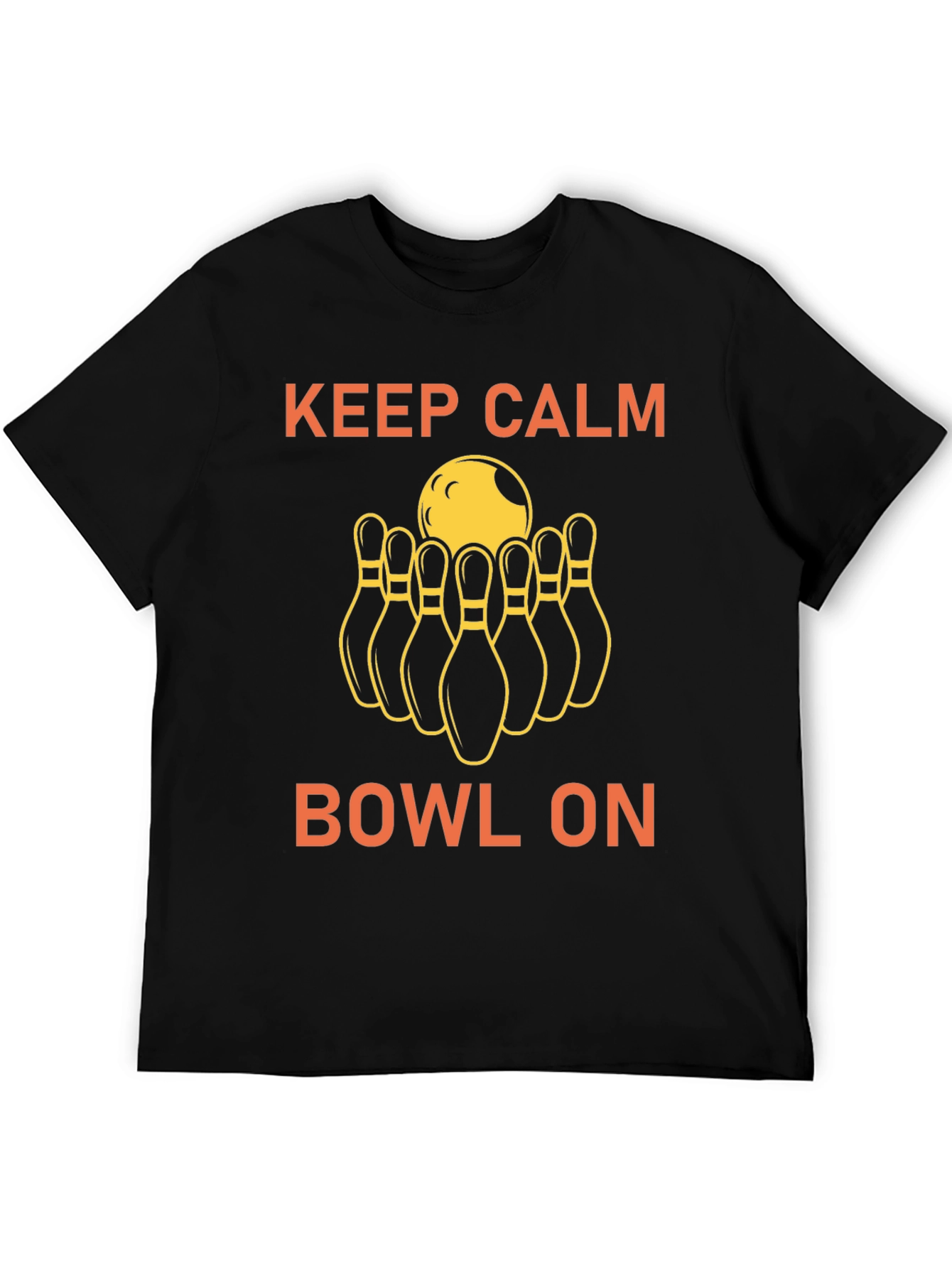 Keep Calm Bowl On Graphic Tee