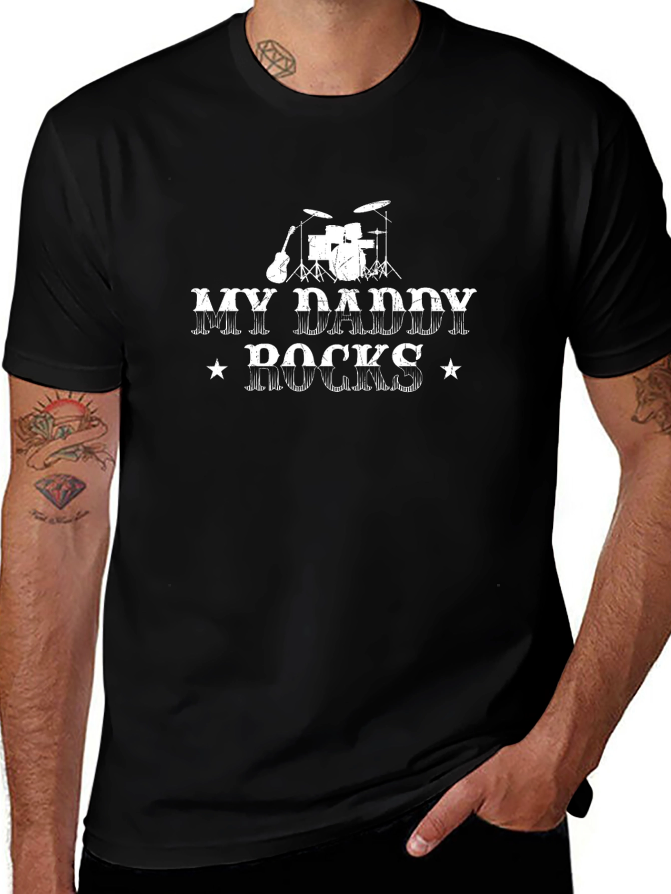 My Daddy Rocks T-Shirt - Musician Dad Tee