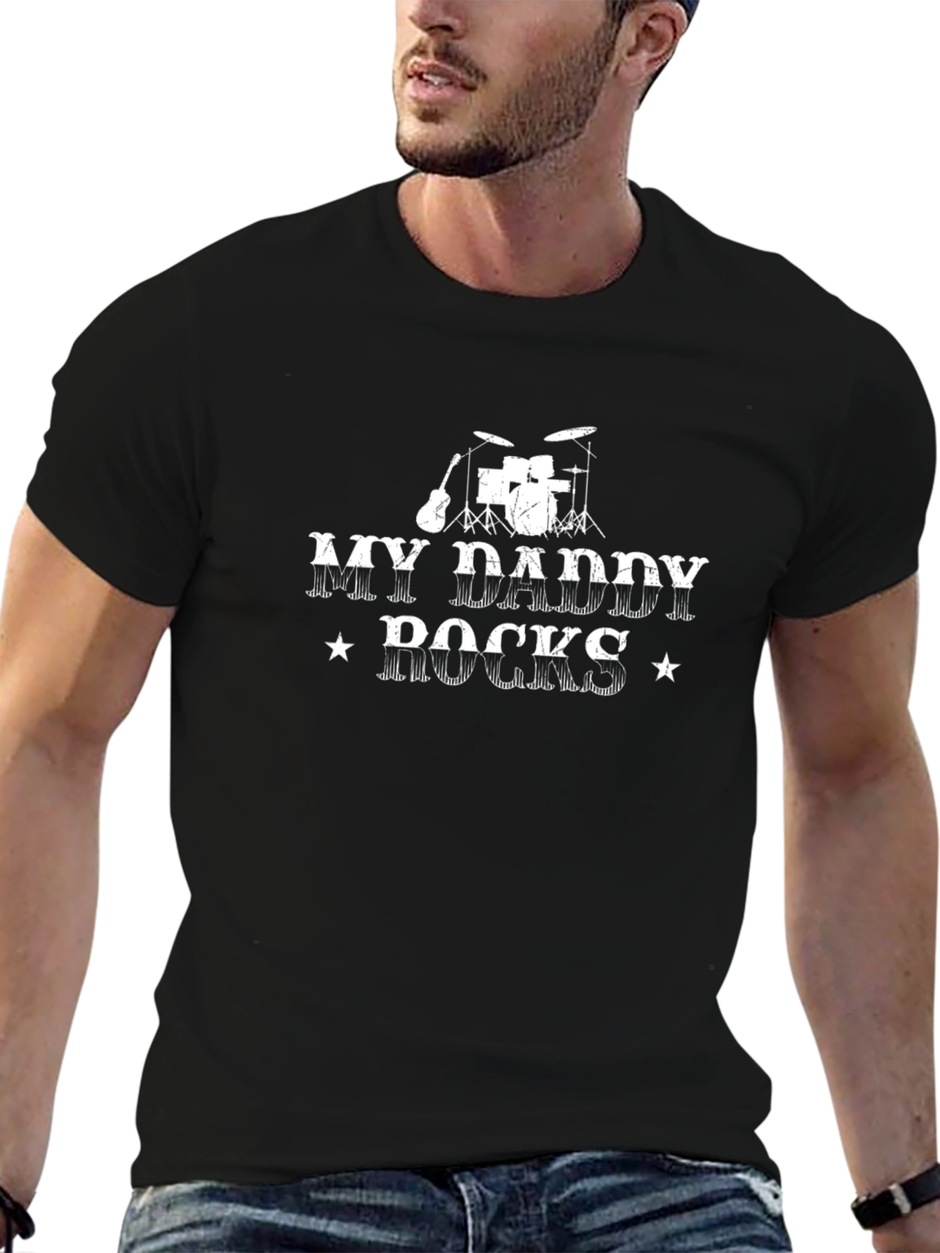 My Daddy Rocks T-Shirt - Musician Dad Tee