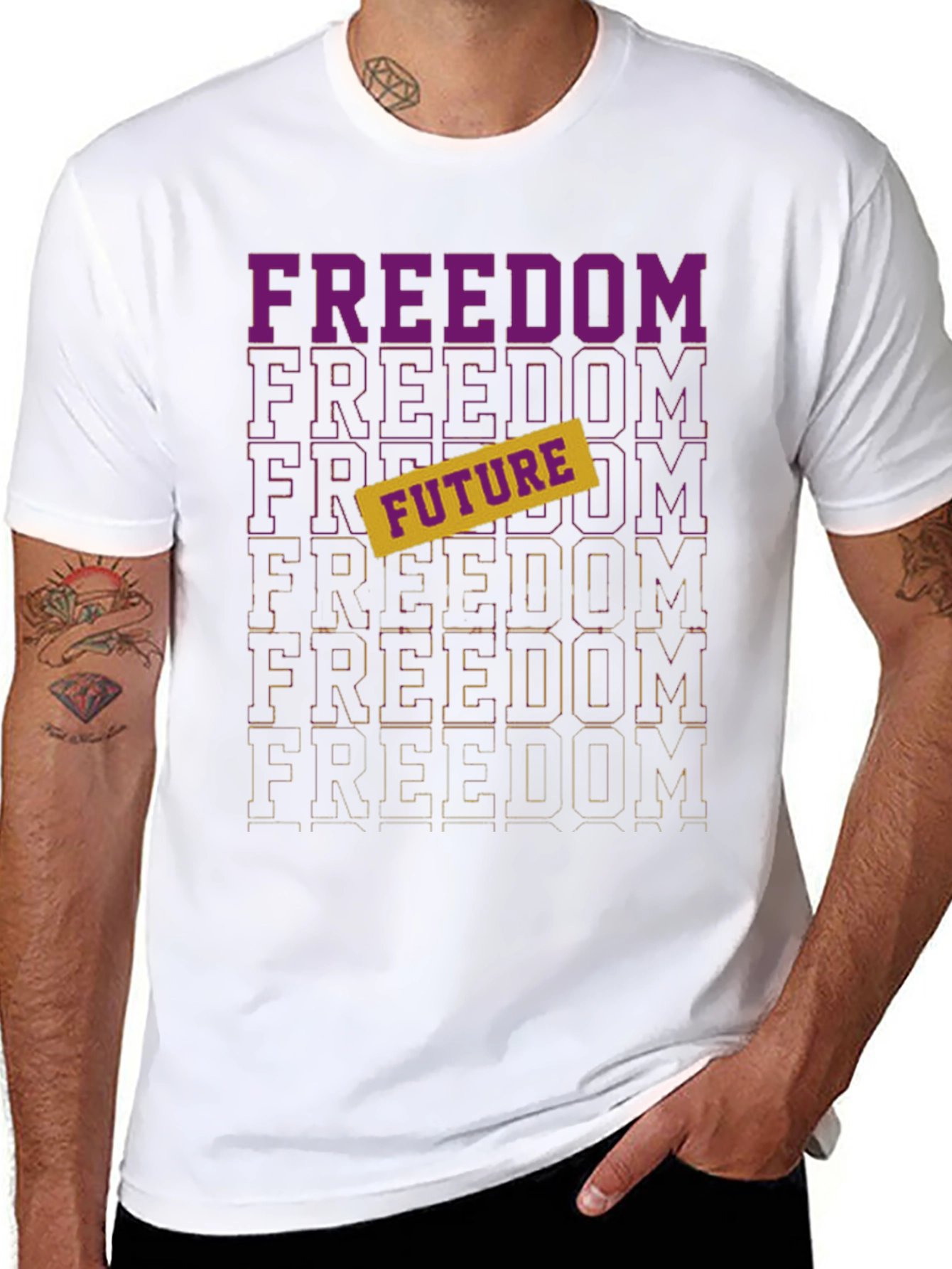 Freedom Future Graphic Tee - Stylish Comfort