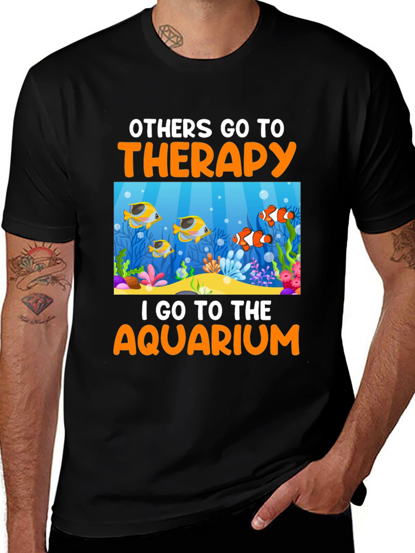 Aquarium Therapy T-Shirt Fish Lover Tee