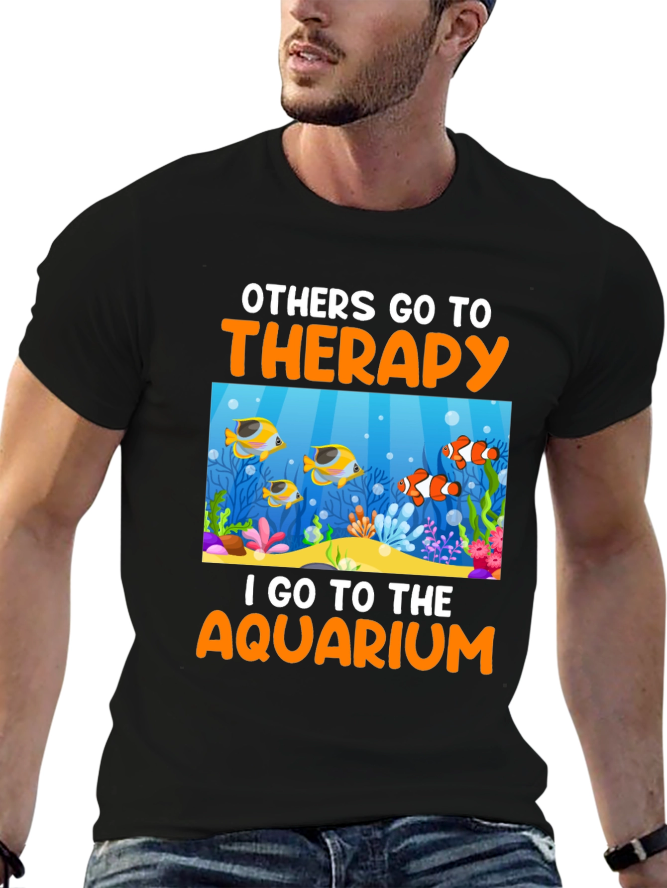 Aquarium Therapy T-Shirt Fish Lover Tee