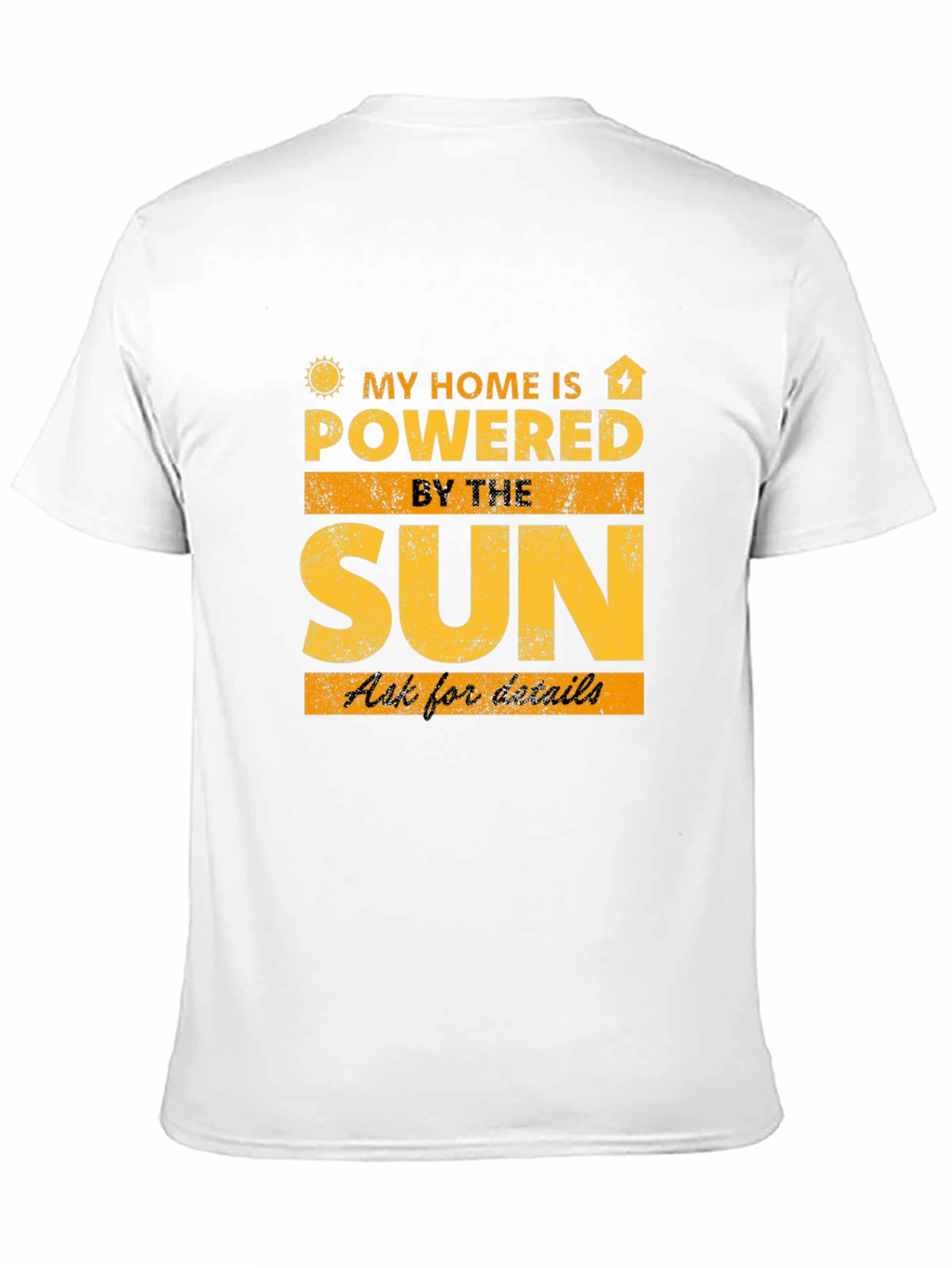 Solar Powered Home Black T-Shirt