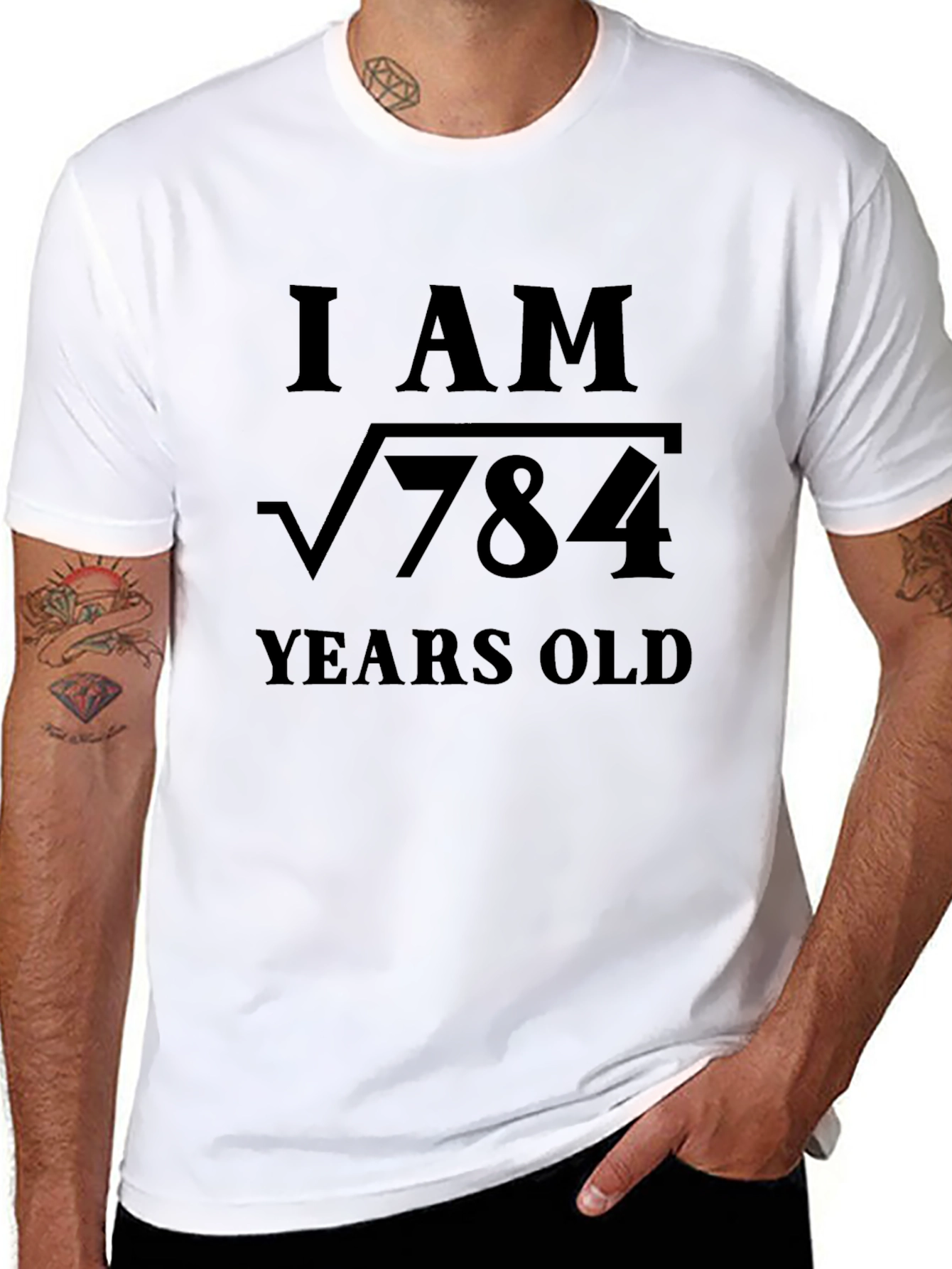 I Am Root 784 Years Old Black T-Shirt