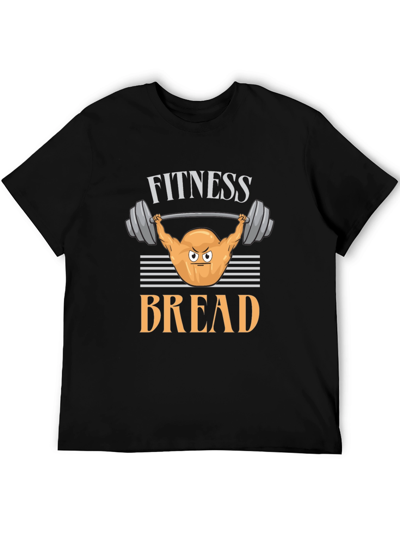 Fitness Bread Graphic Tee - Workout Humor