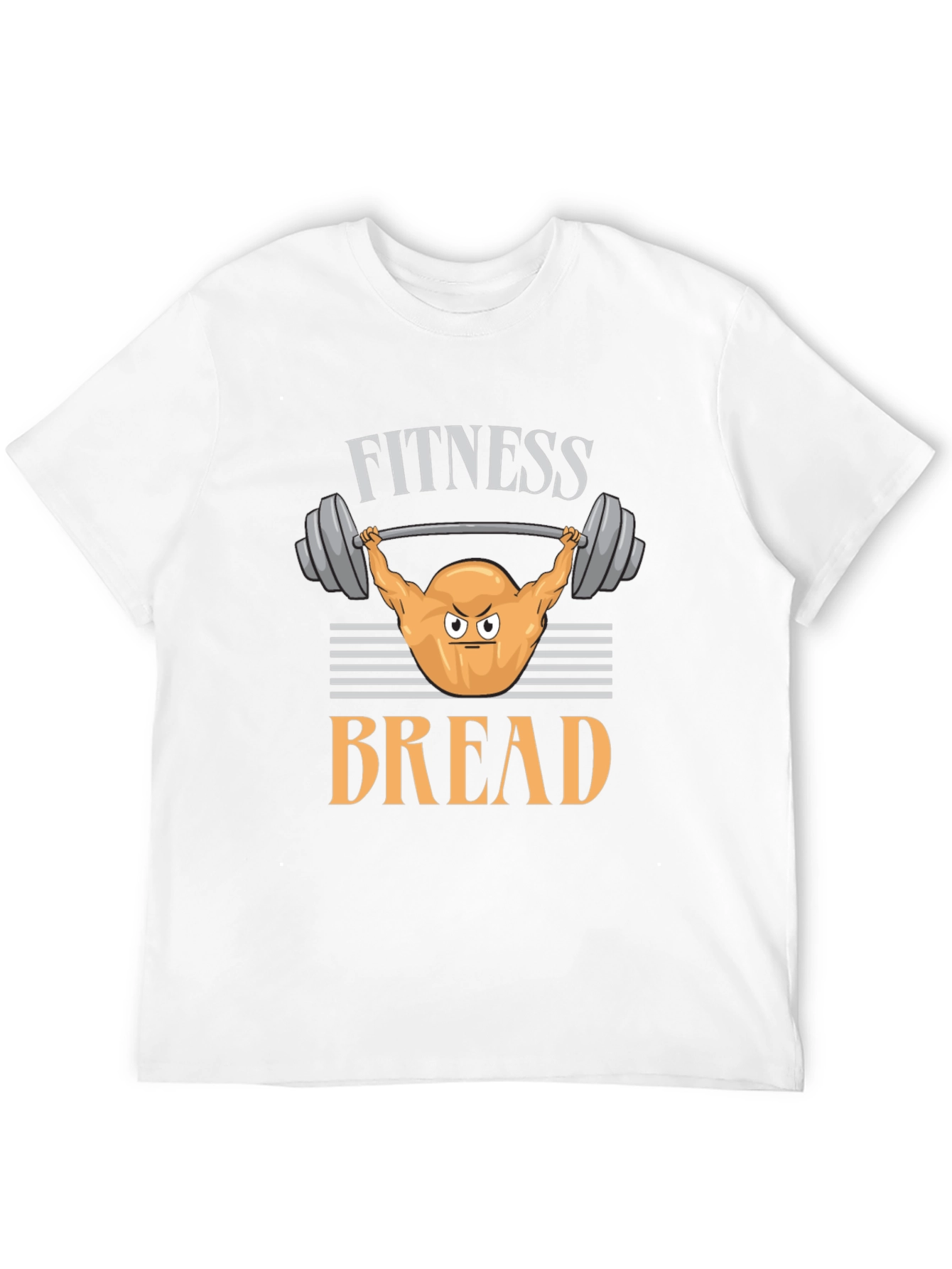 Fitness Bread Graphic Tee - Workout Humor