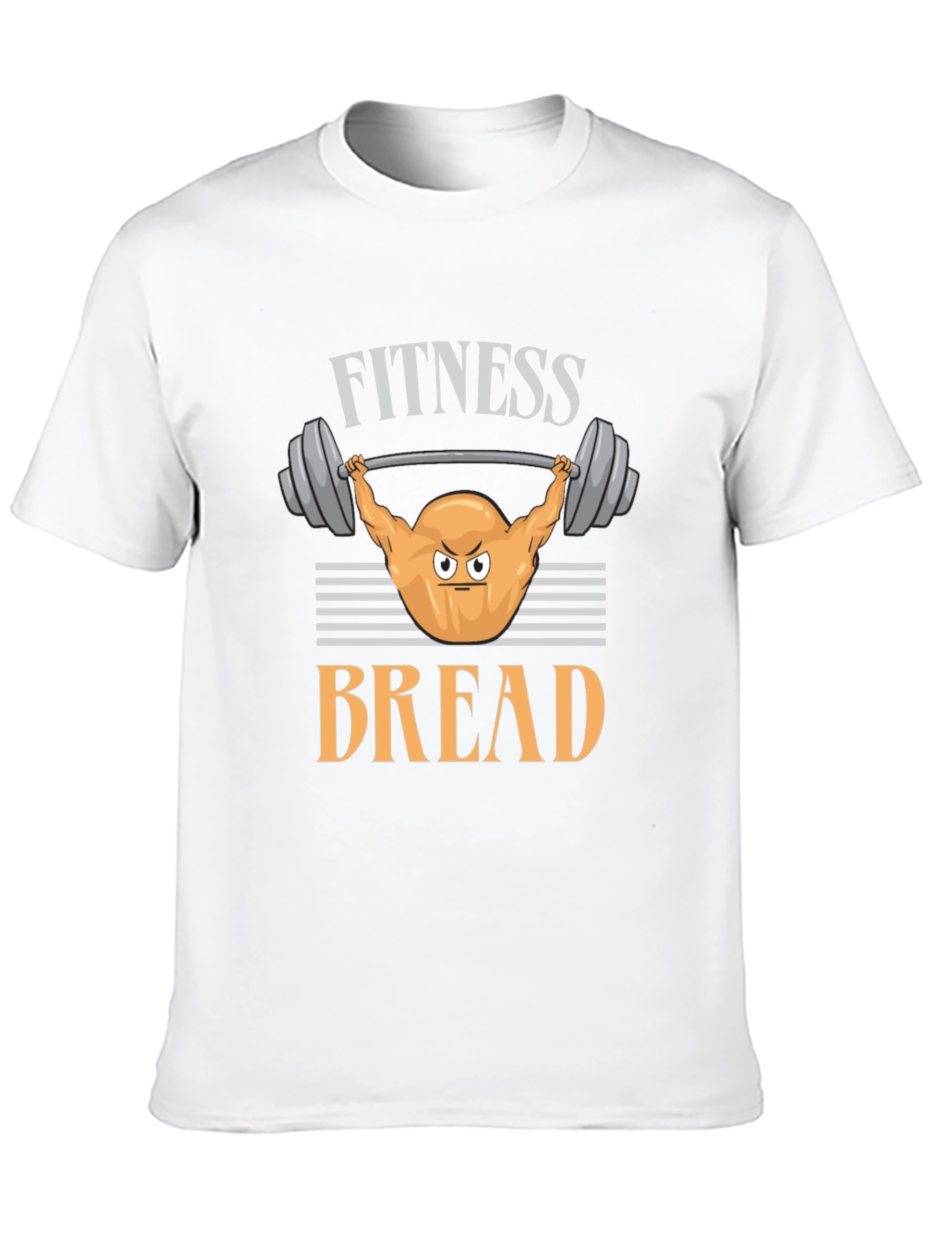Fitness Bread Graphic Tee - Workout Humor