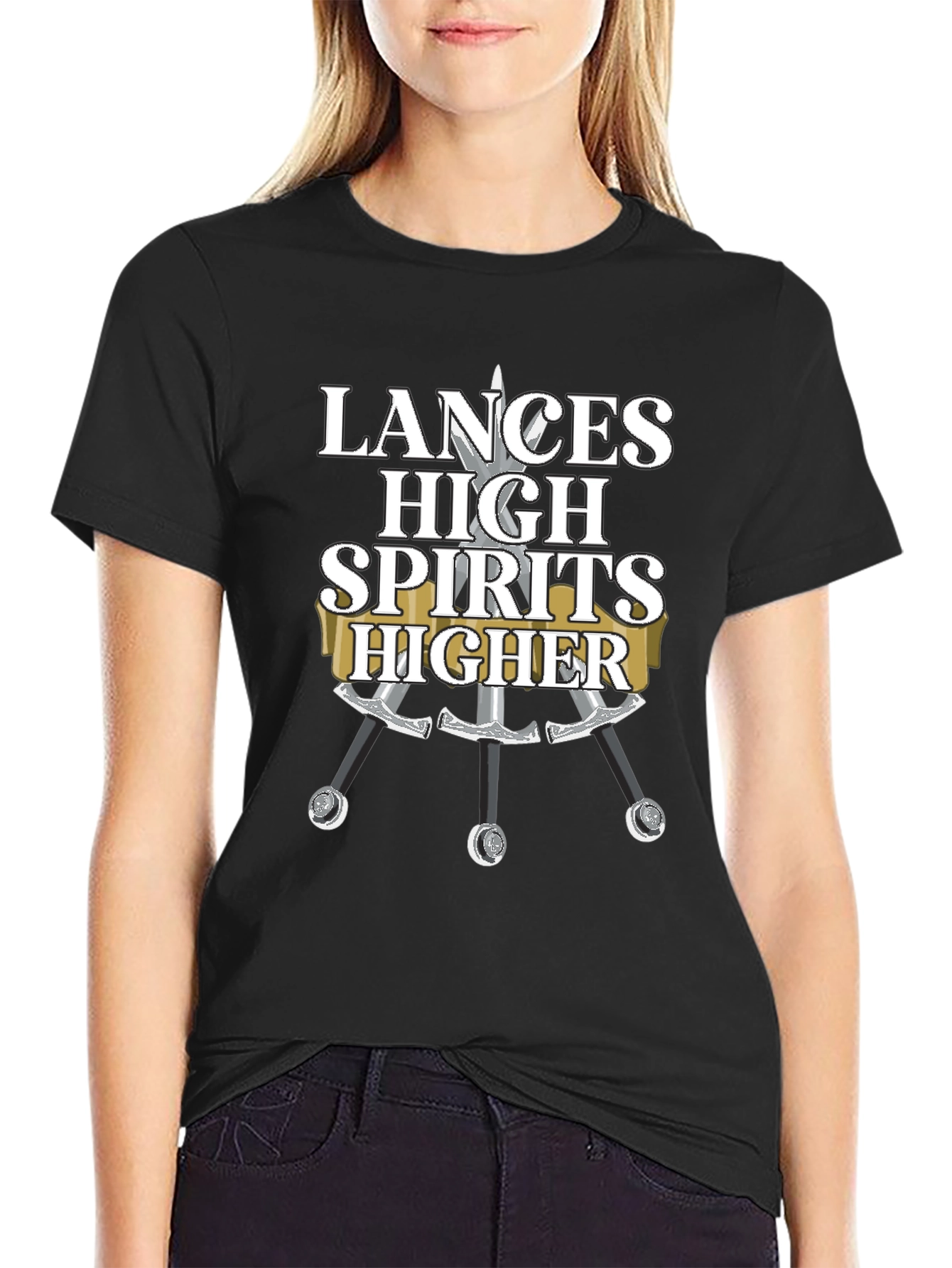 Lances High Spirits Higher Black T-Shirt