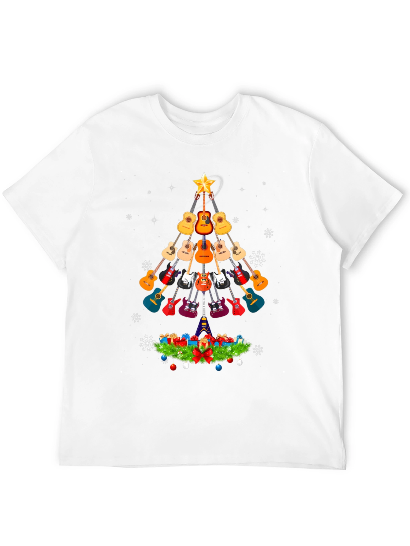 Guitar Christmas Tree T-Shirt