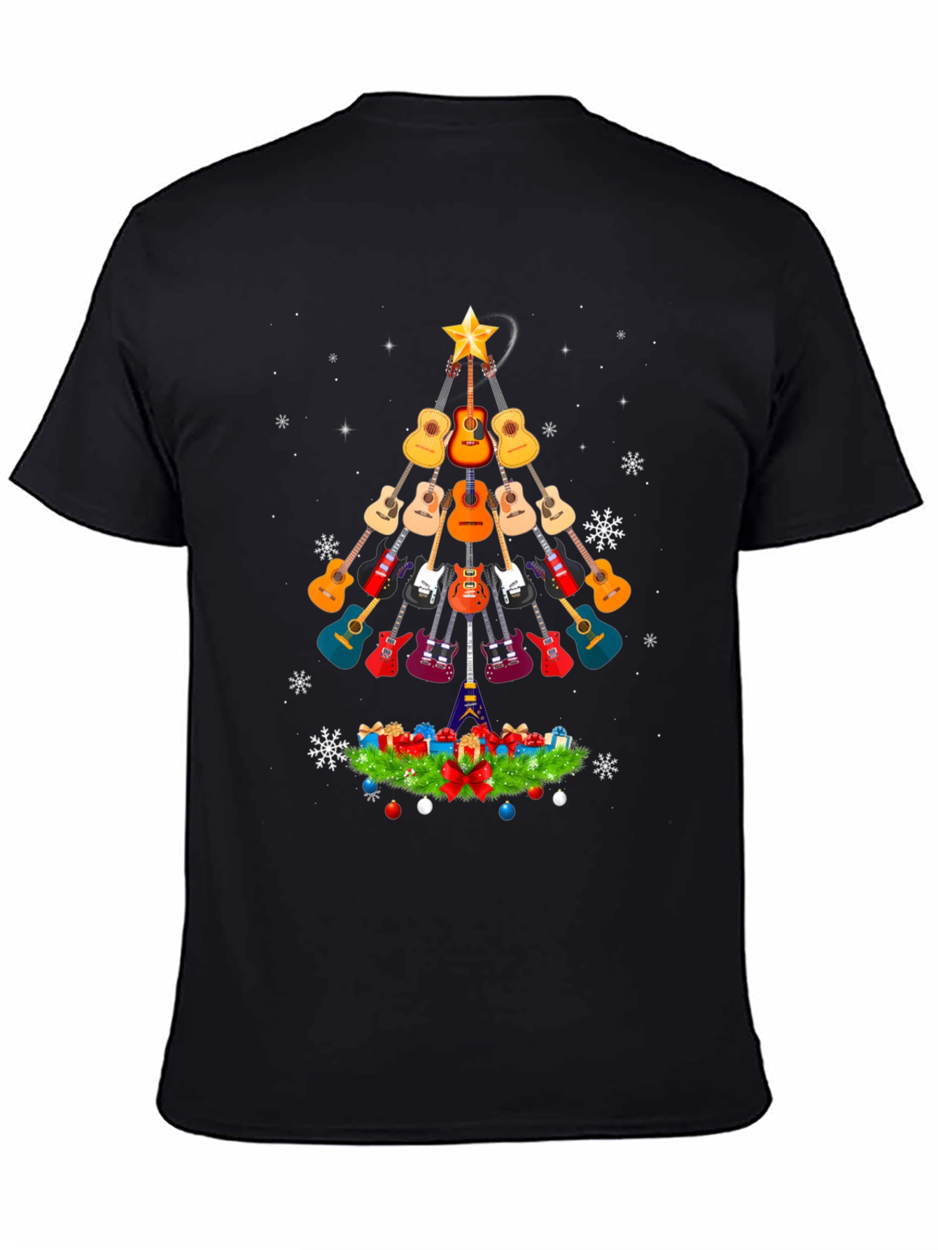 Guitar Christmas Tree T-Shirt