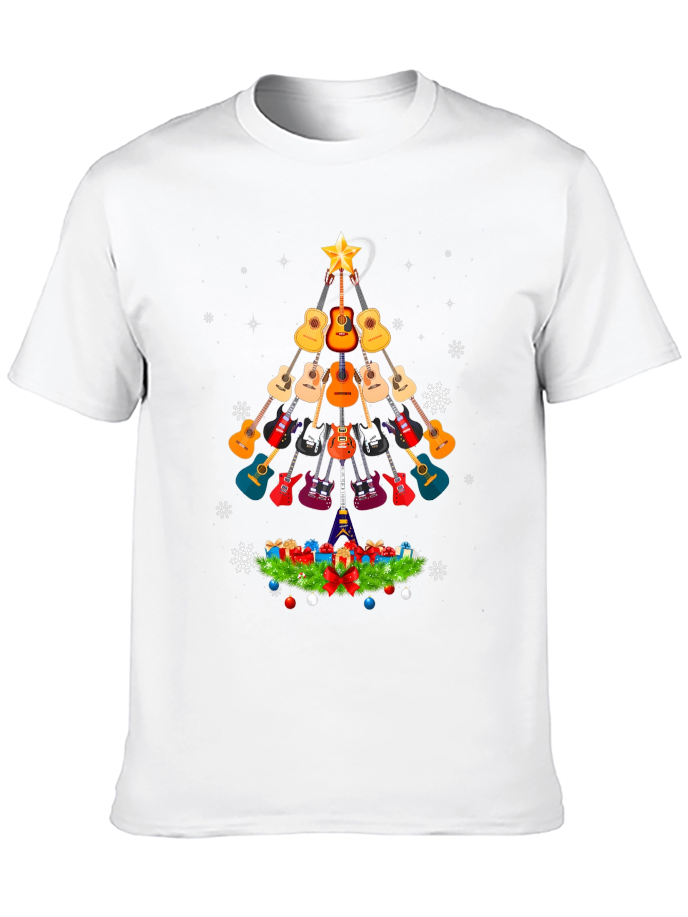 Guitar Christmas Tree T-Shirt