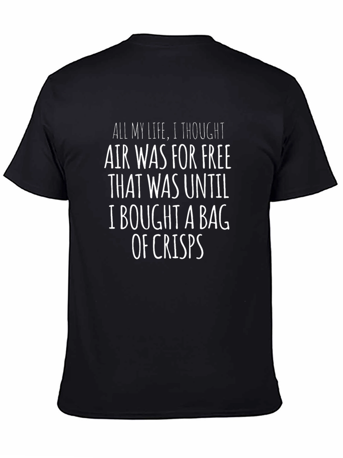 Funny Air & Crisps Slogan T-Shirt