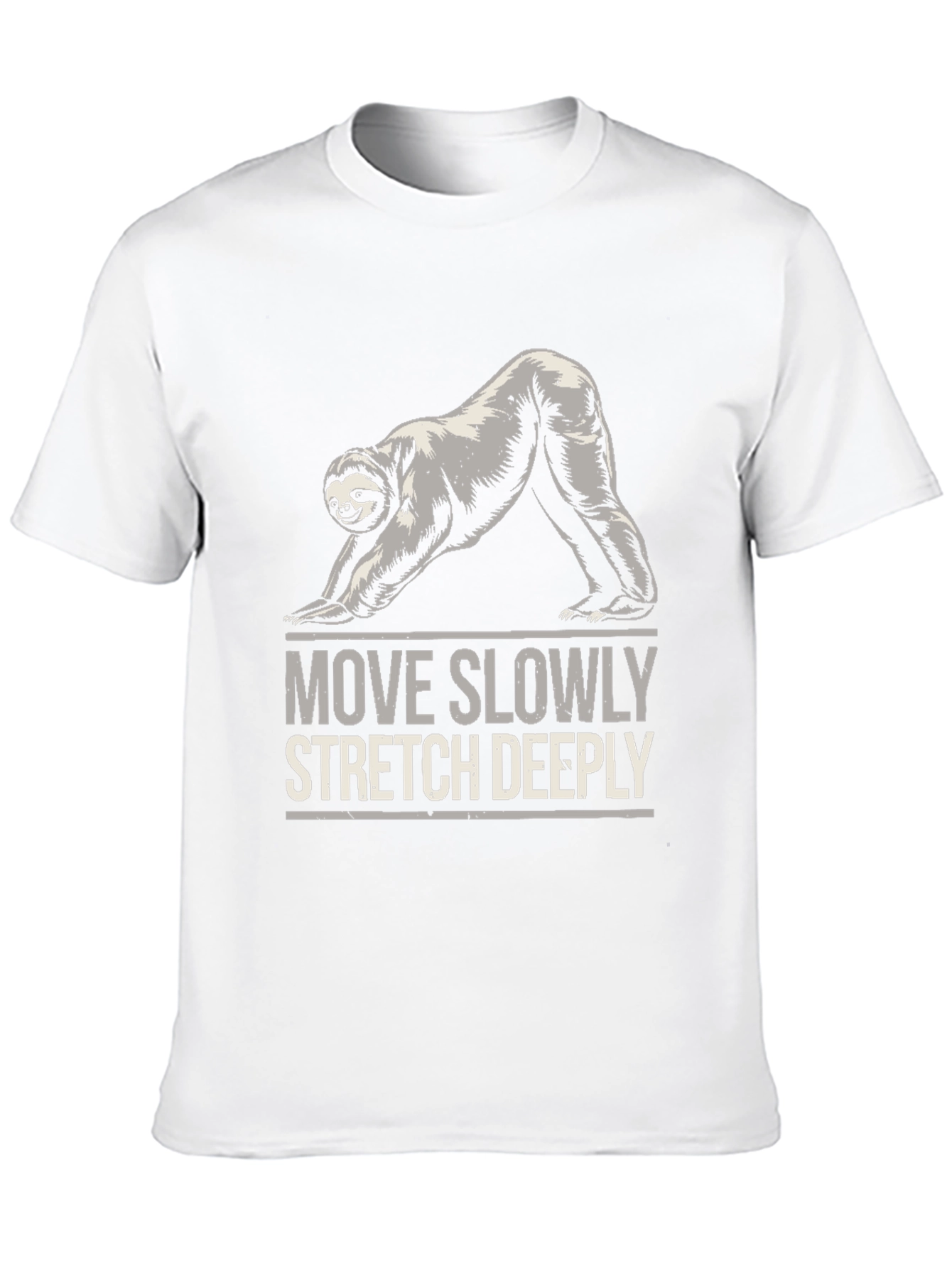 Yoga Sloth T-Shirt - Move Slowly Stretch Deeply