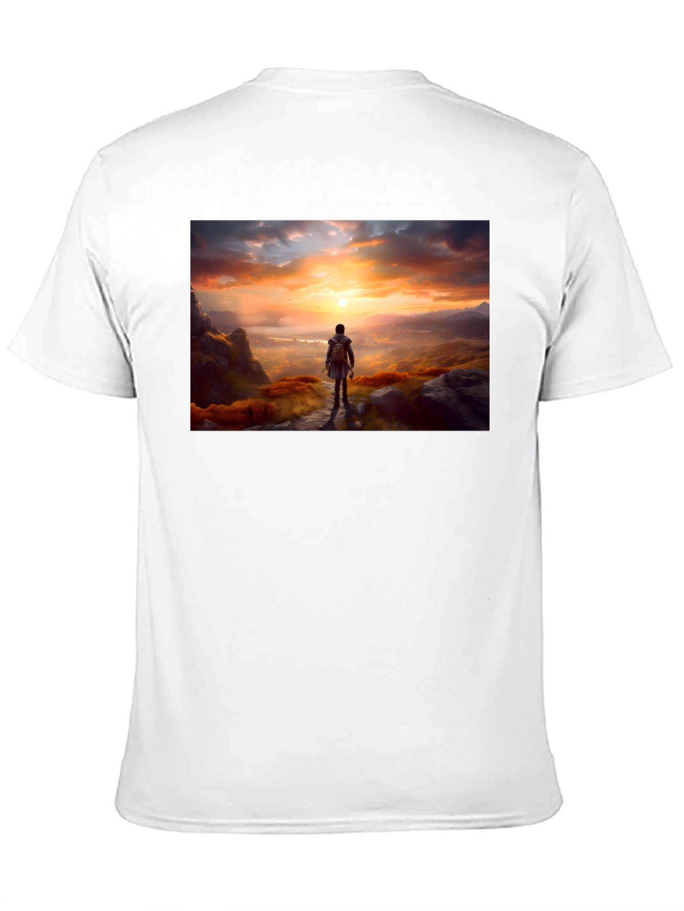 Sunset Hiker Graphic Tee - Adventure Awaits