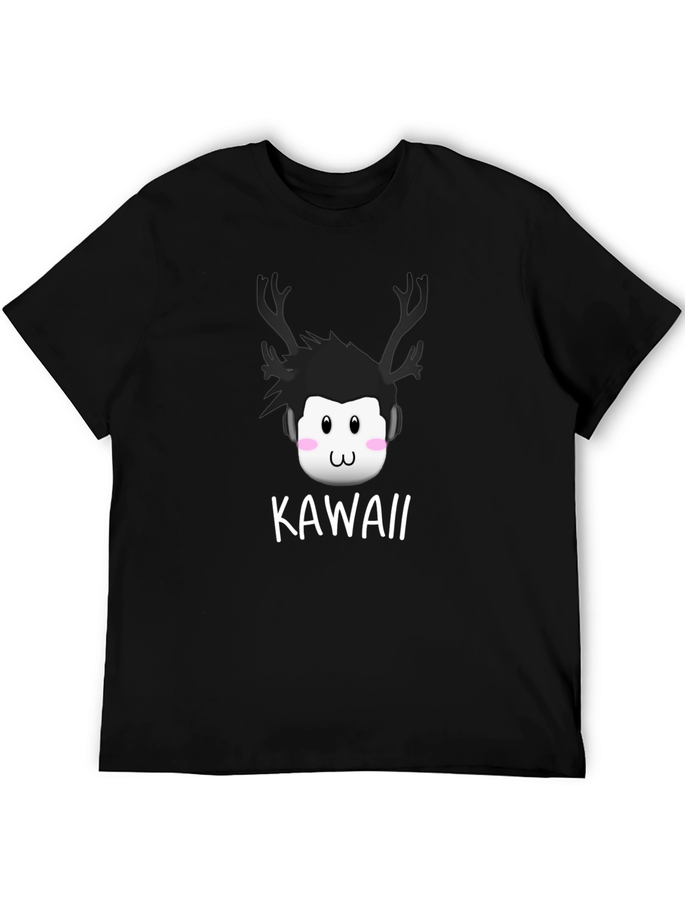 Kawaii Deer Antler Graphic T-Shirt