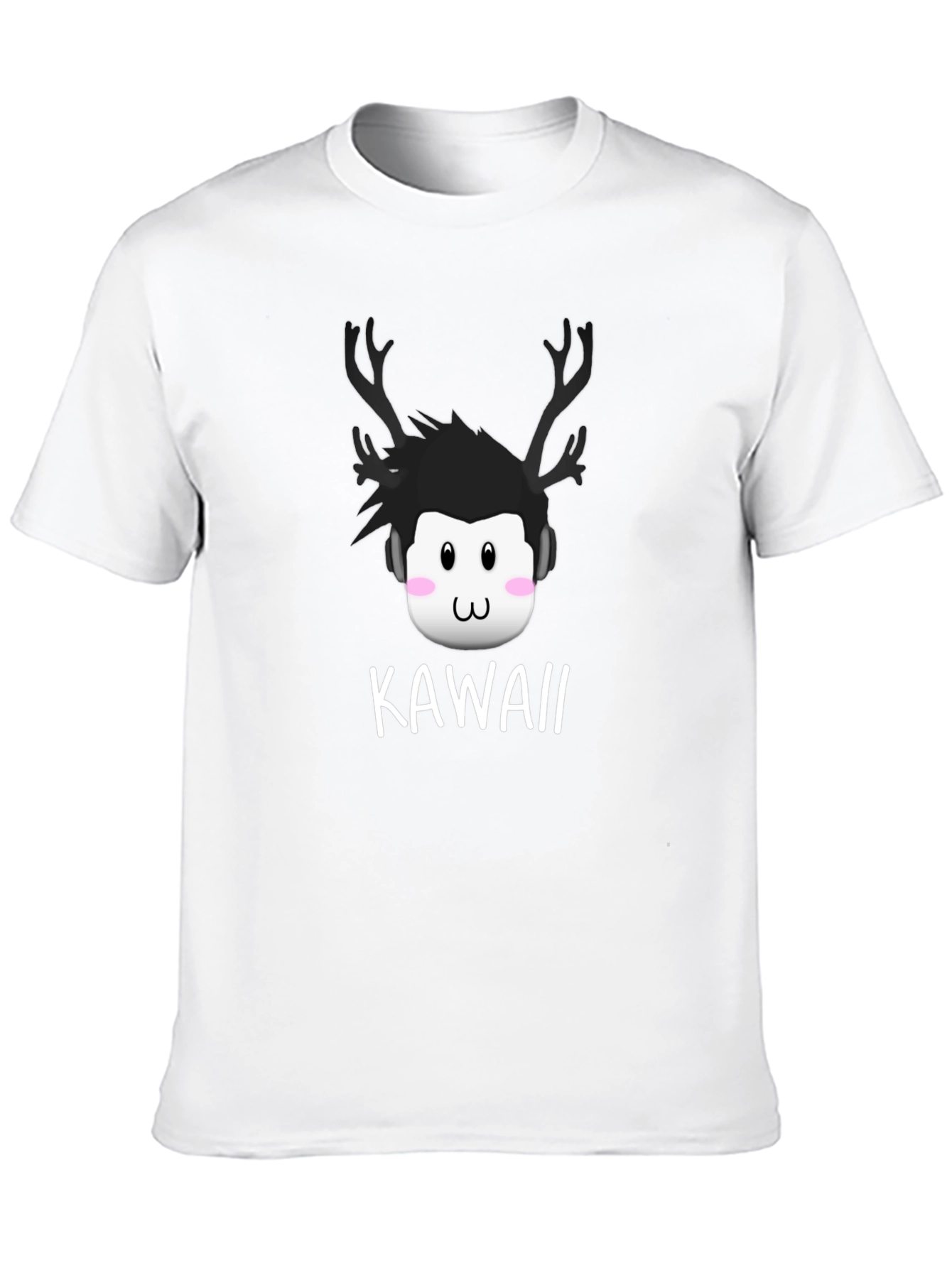Kawaii Deer Antler Graphic T-Shirt