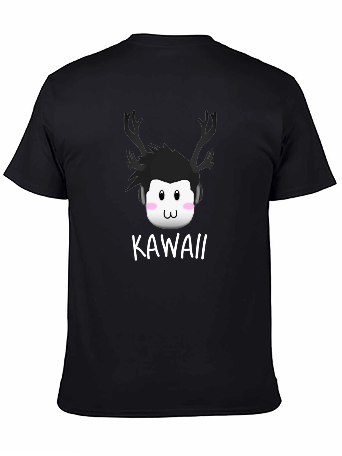 Kawaii Deer Antler Graphic T-Shirt