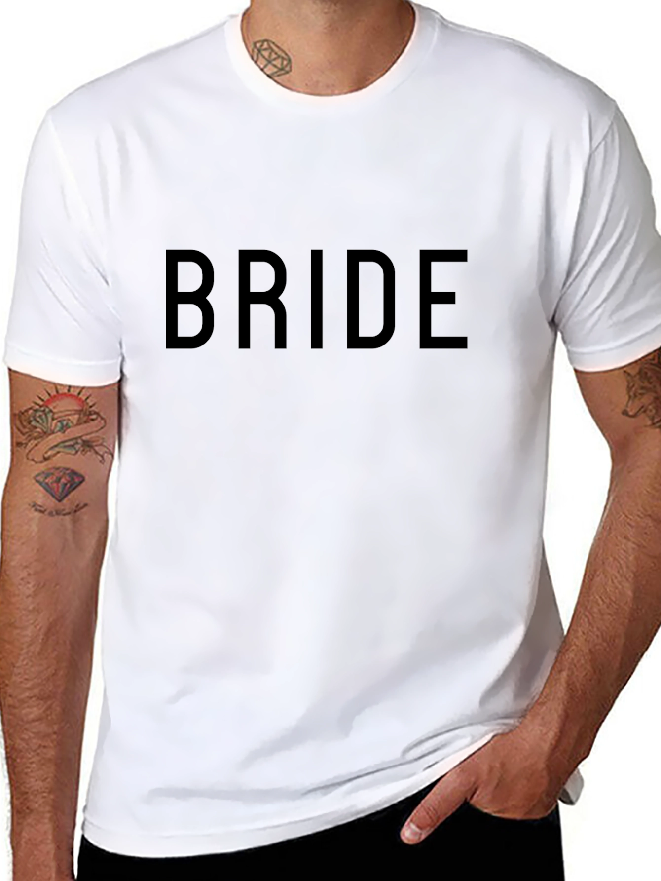 Bride Crew Neck Short Sleeve T-Shirt