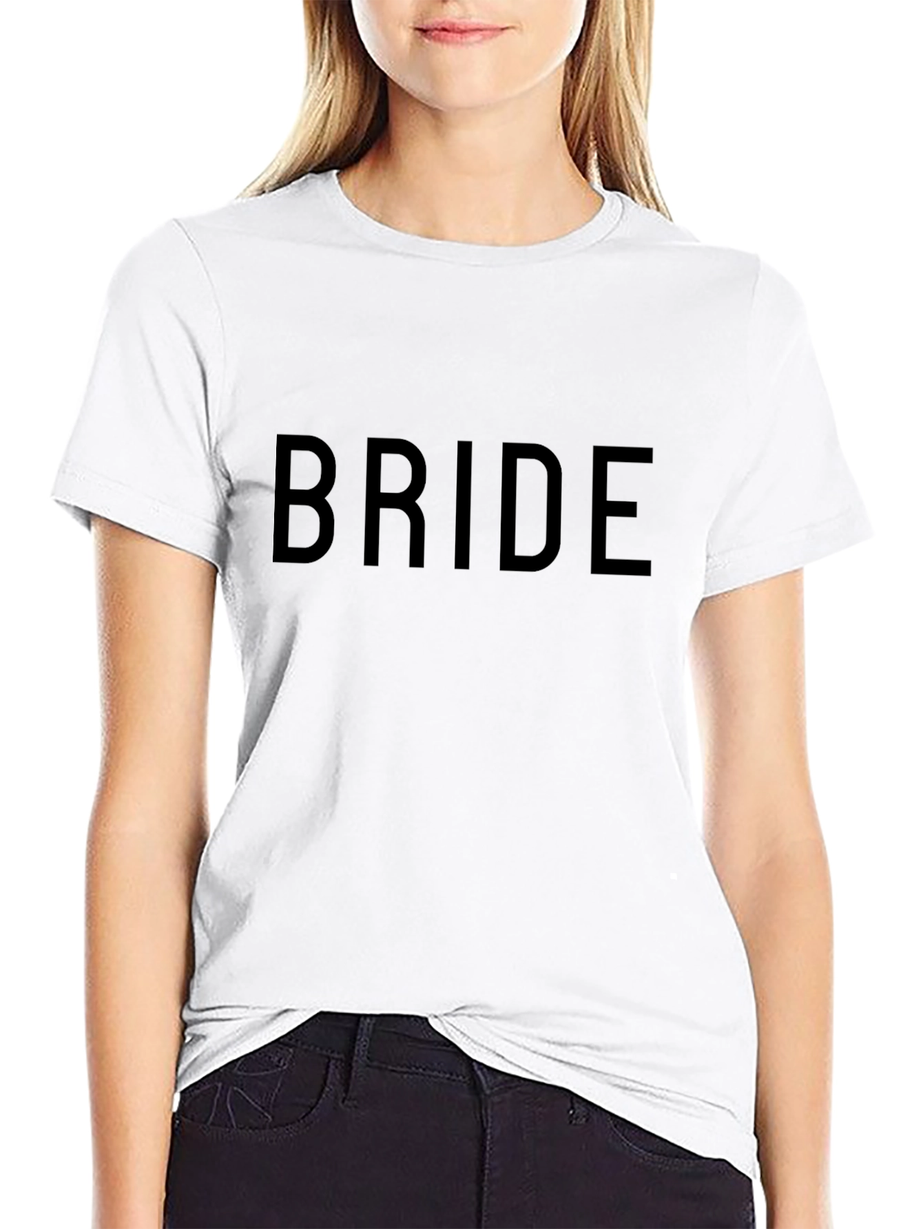 Bride Crew Neck Short Sleeve T-Shirt