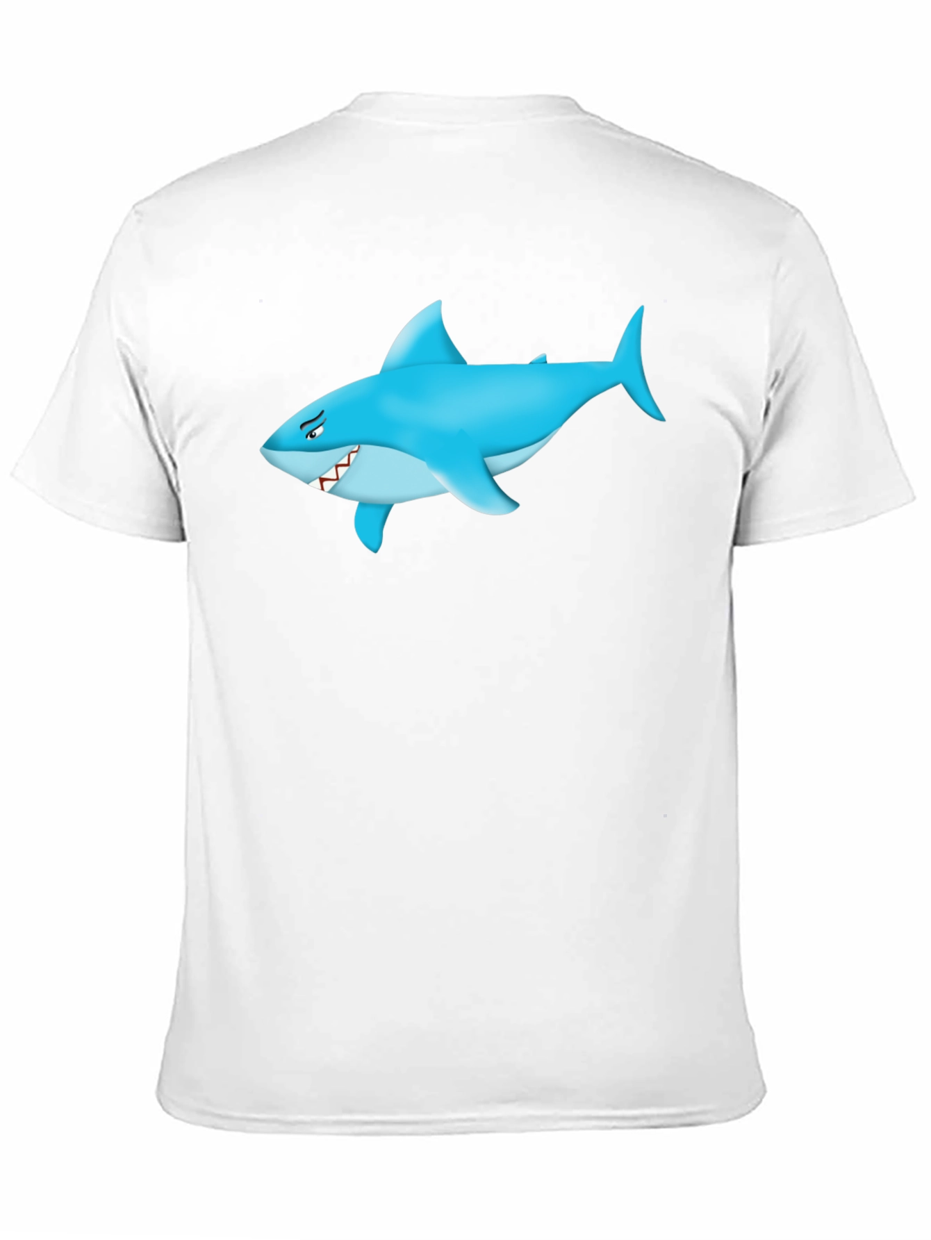 Shark Graphic Tee - Mens Black Cotton T-Shirt