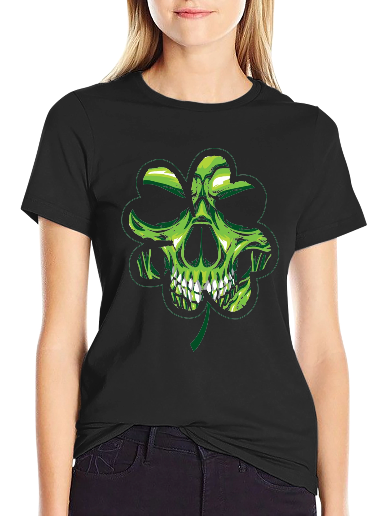 Skull Shamrock Graphic Tee - St. Patricks Day