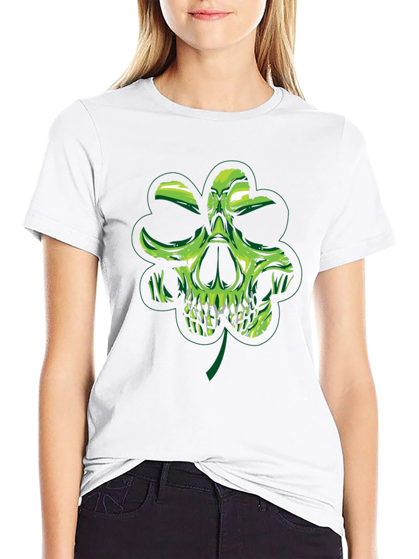 Skull Shamrock Graphic Tee - St. Patricks Day