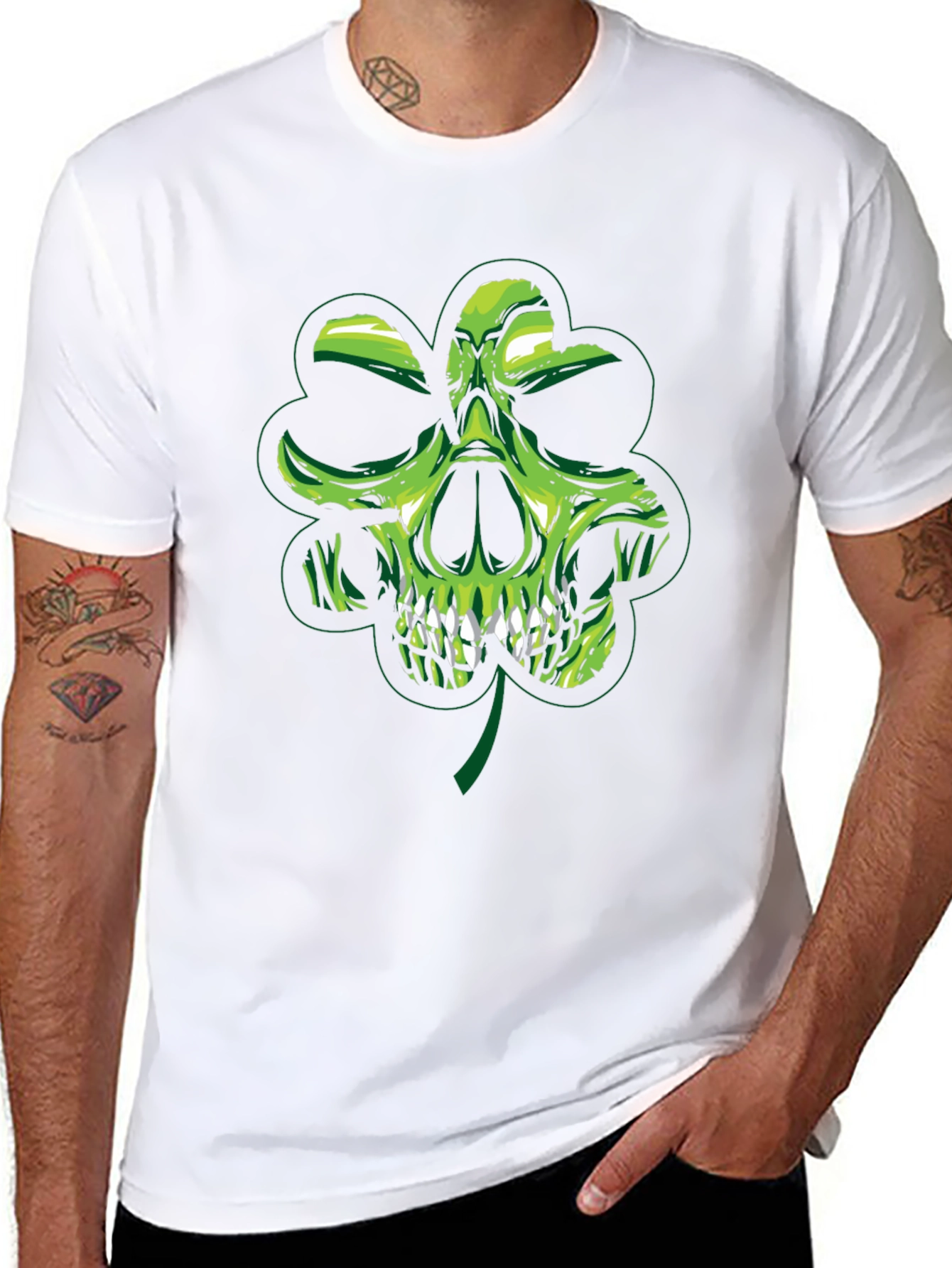 Skull Shamrock Graphic Tee - St. Patricks Day