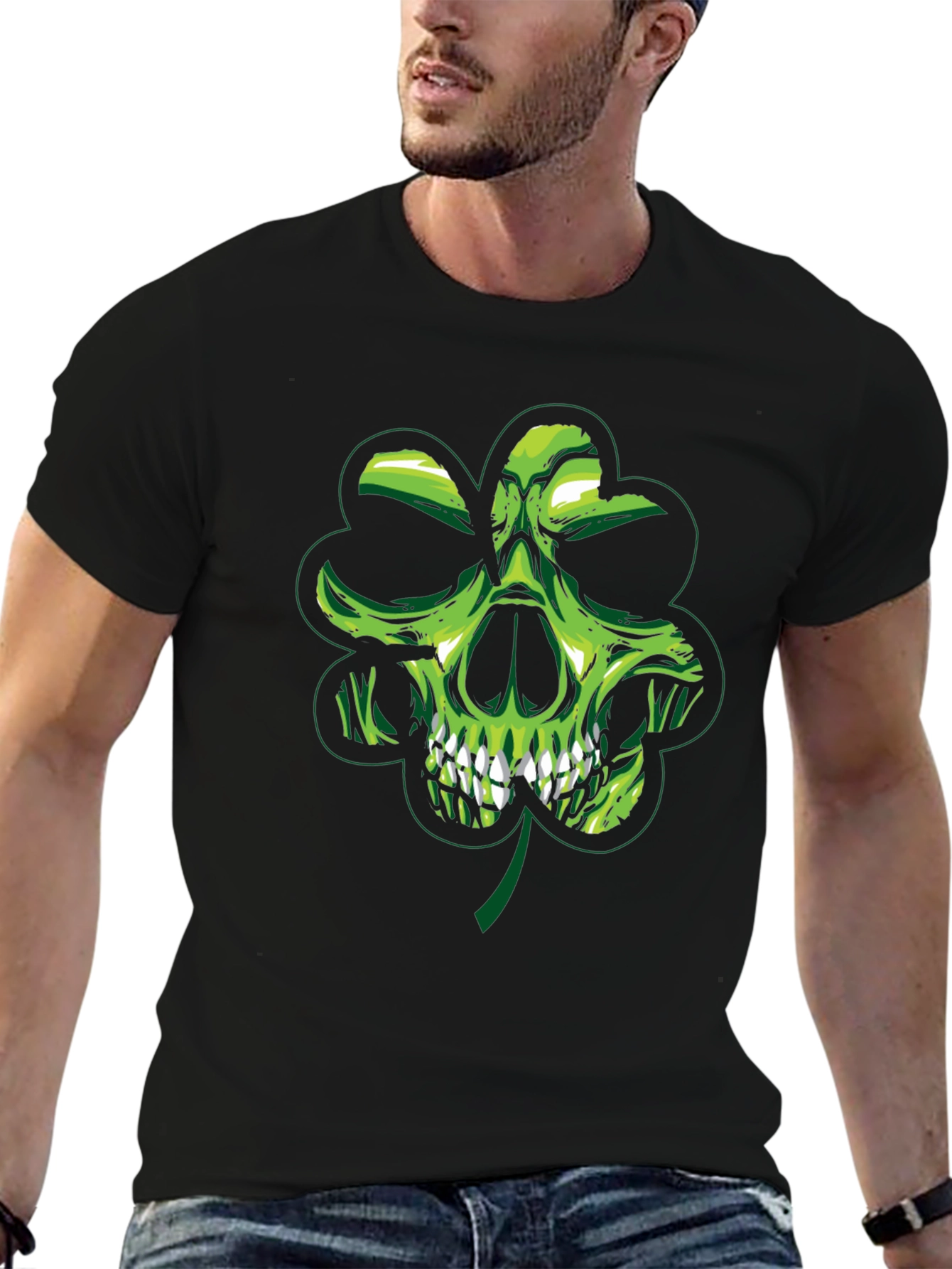Skull Shamrock Graphic Tee - St. Patricks Day