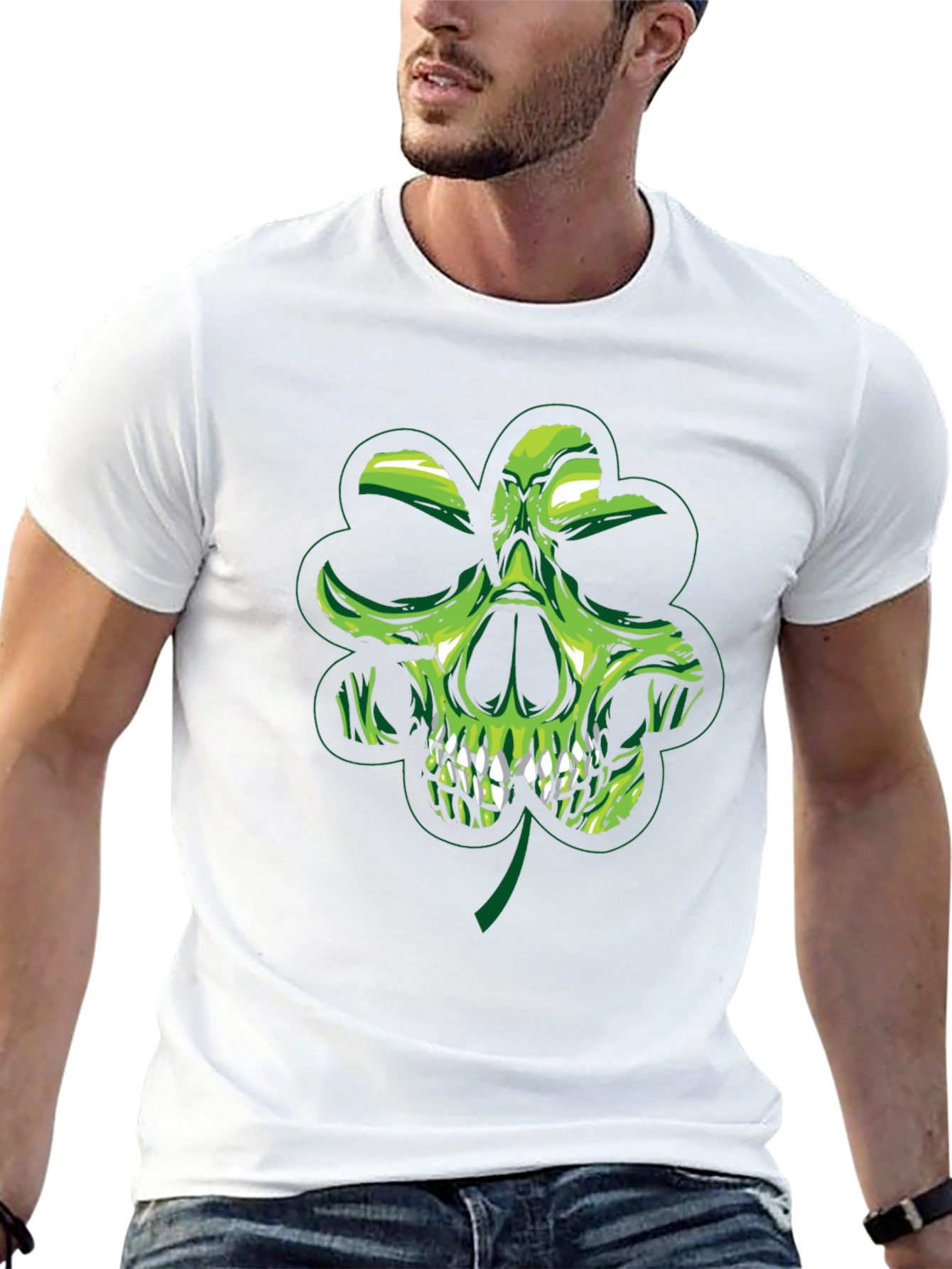 Skull Shamrock Graphic Tee - St. Patricks Day