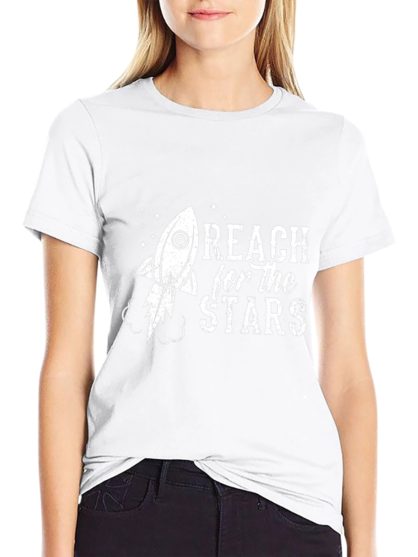 Reach for the Stars Rocket Graphic Tee